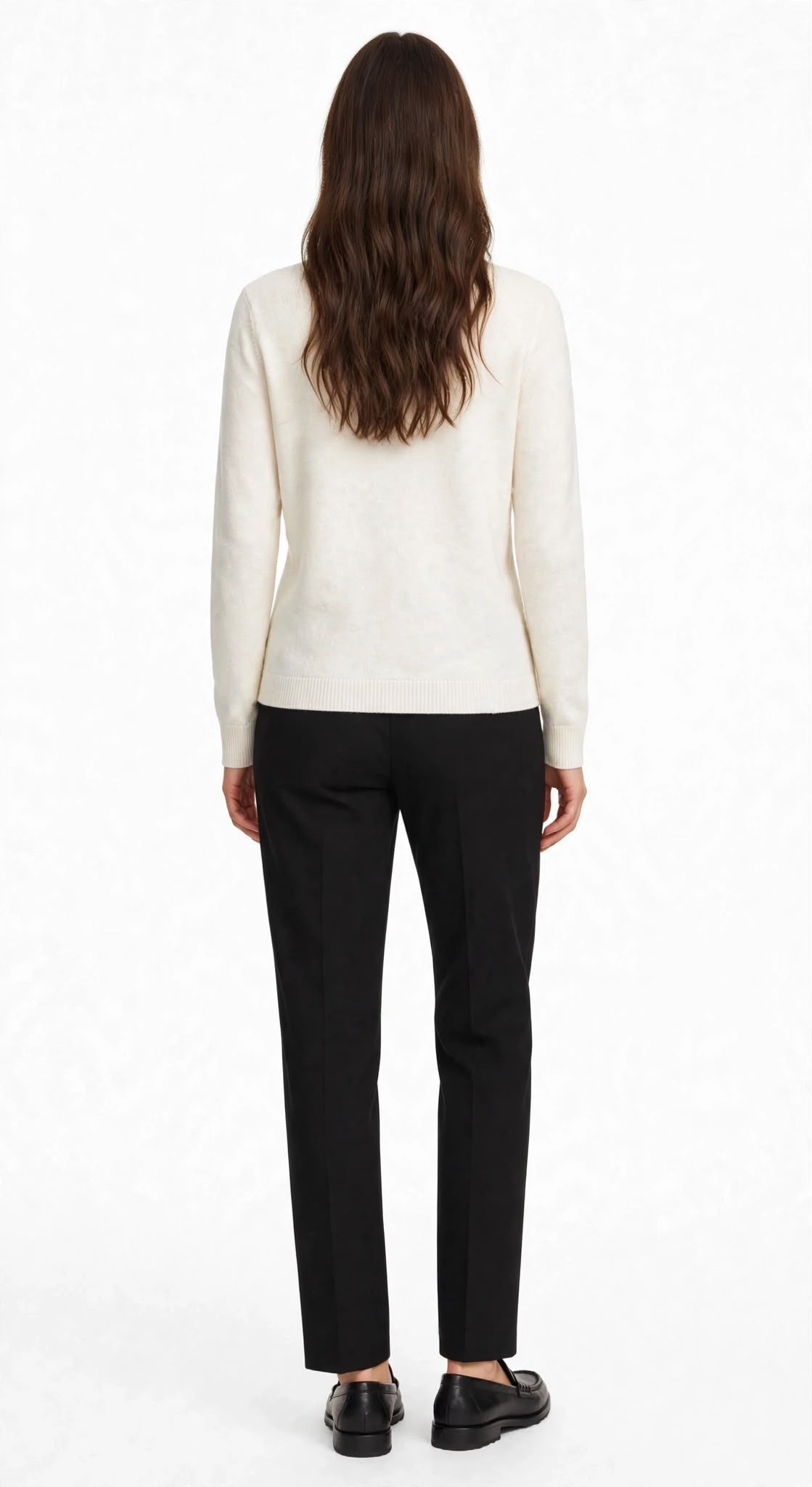 NIHAN - MAGLIONE COLLO ALTO PANNA