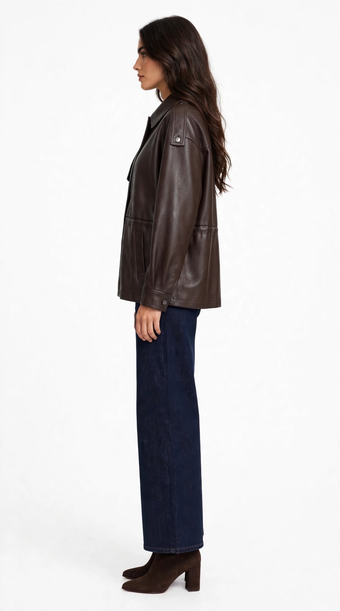 TONNENVILLE - GIACCA ECOPELLE LOOSE FIT MORO