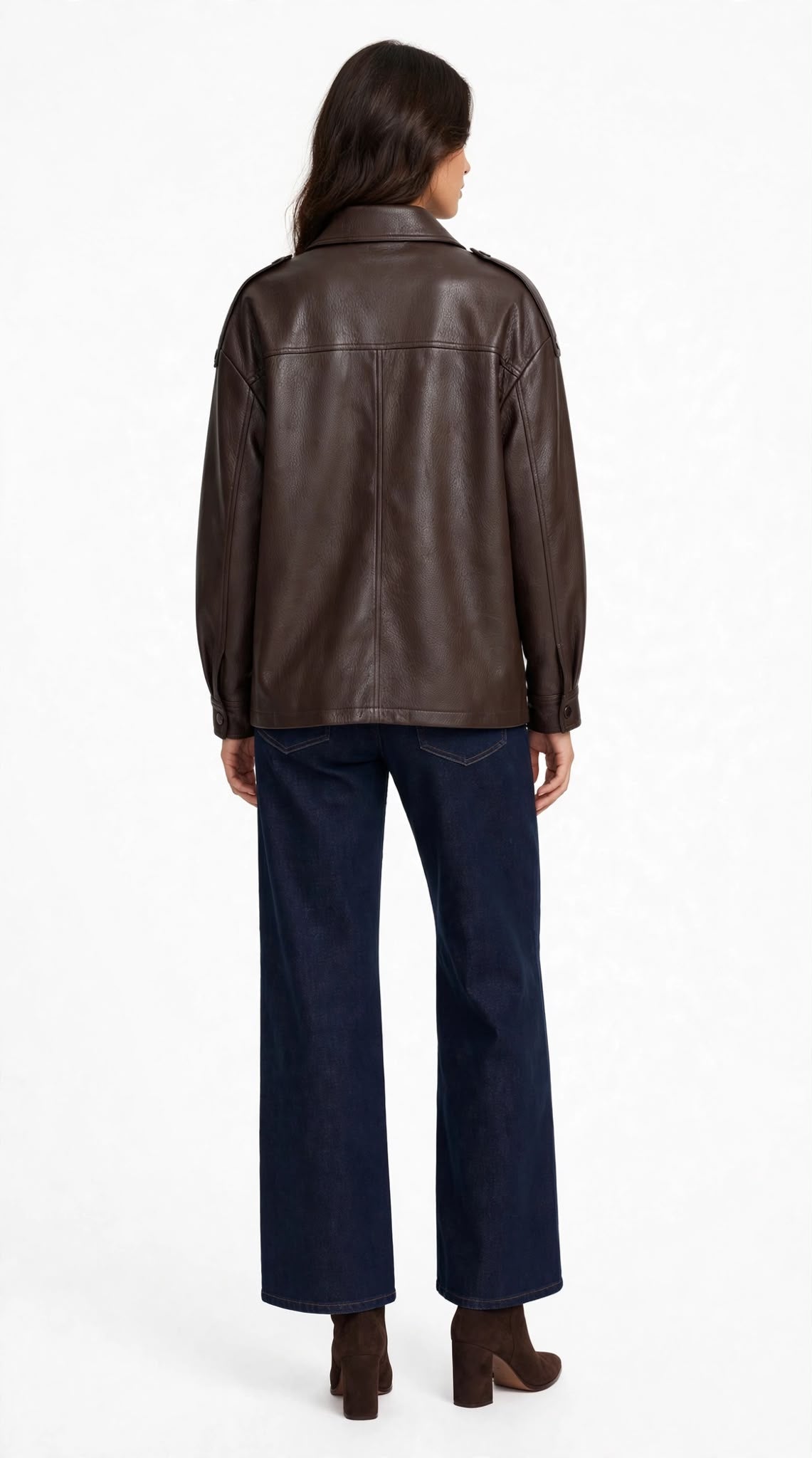 TONNENVILLE - GIACCA ECOPELLE LOOSE FIT MORO