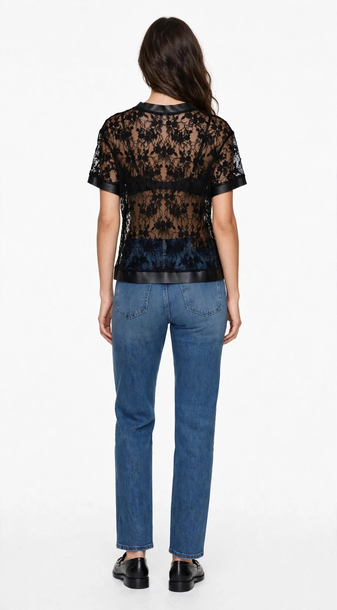 HONEY 467 - T-SHIRT PIZZO NERO