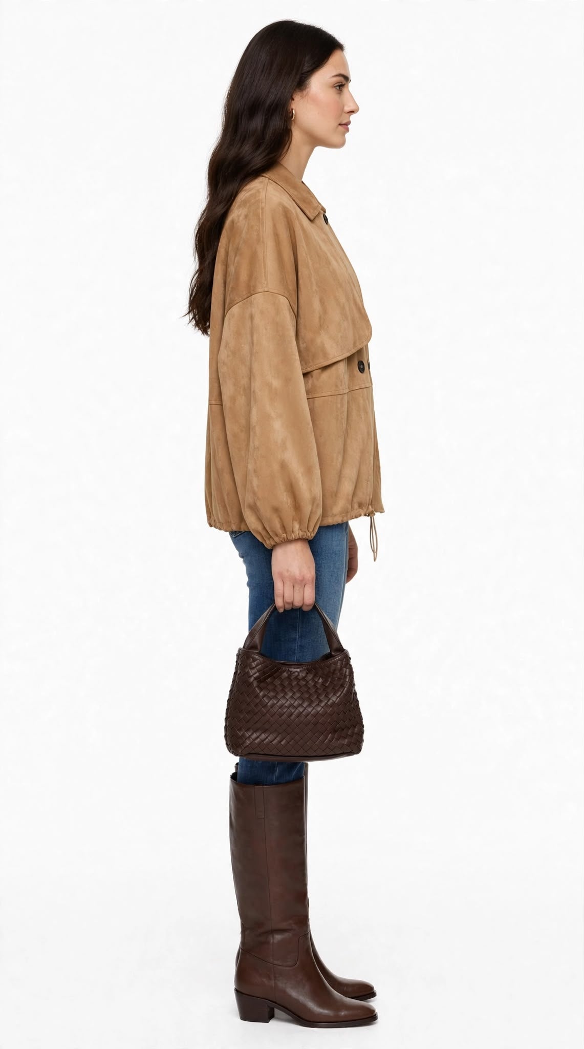 QUEEN - BOMBER LOOSE FIT CAMEL