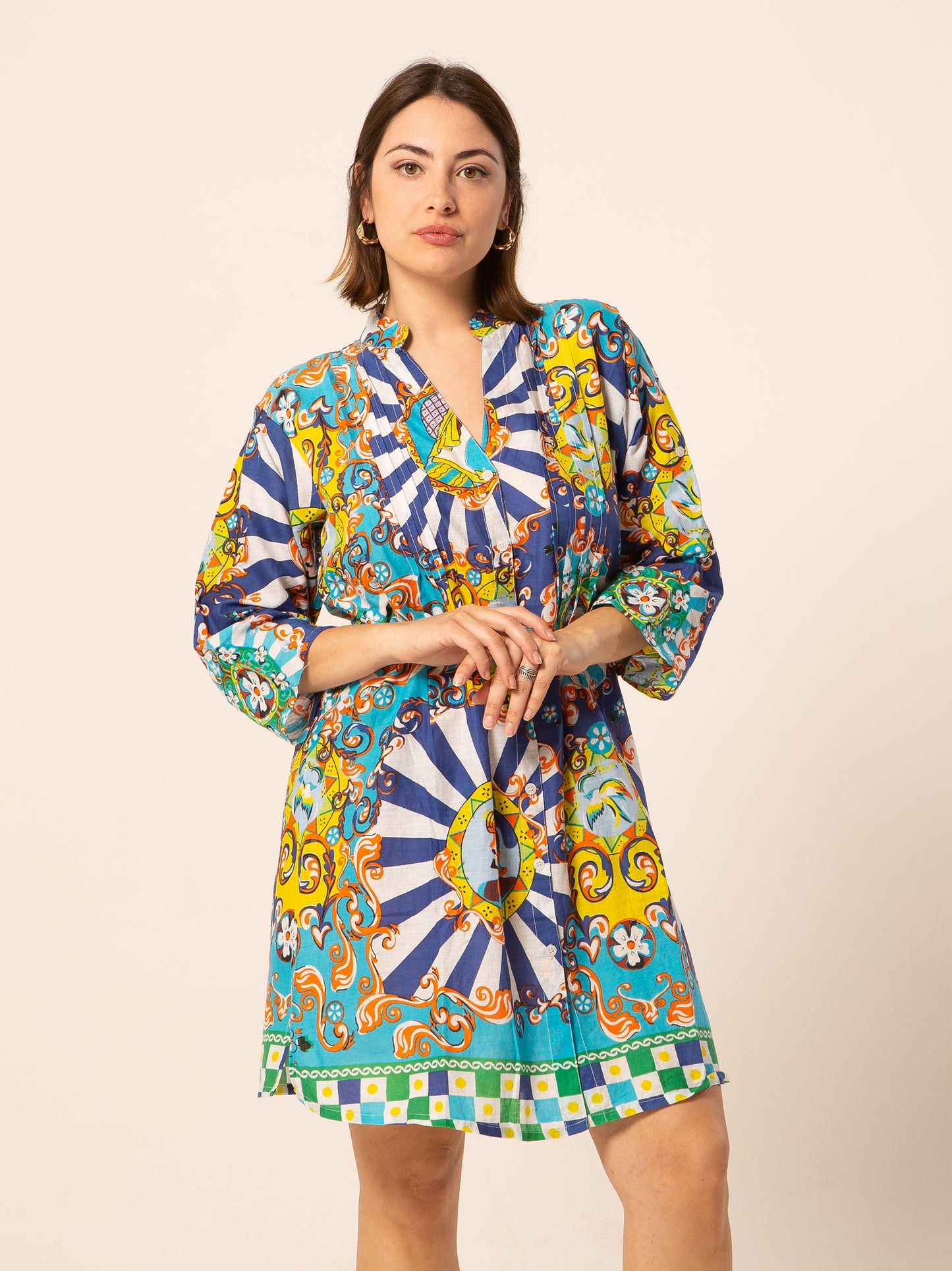 Abito Mix - celeste fantasia donna