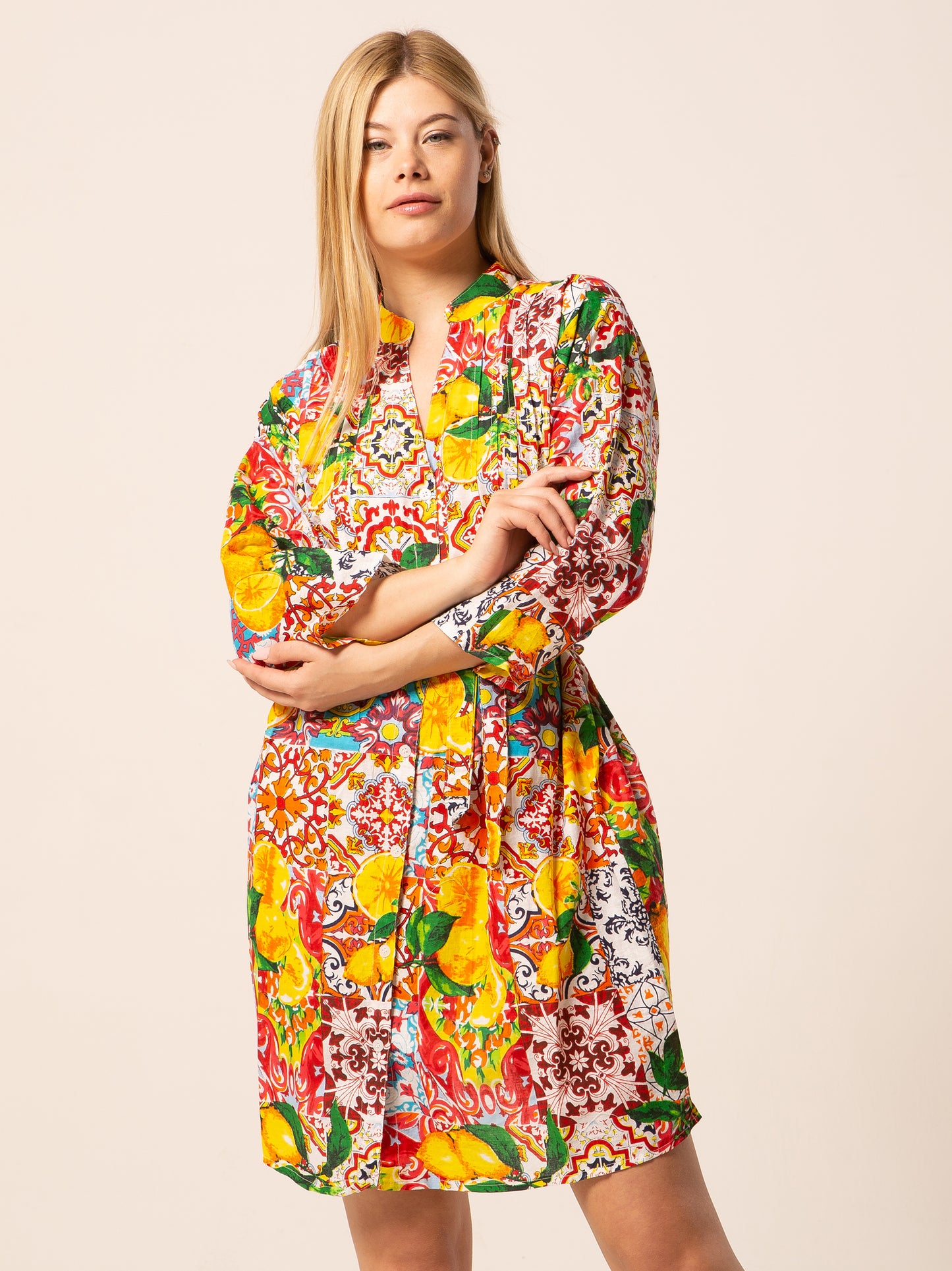 Caftan Dress - Agrigento - blue
