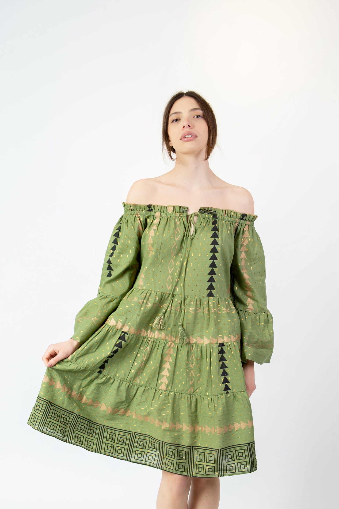 Alba - Abito fantasia verde
