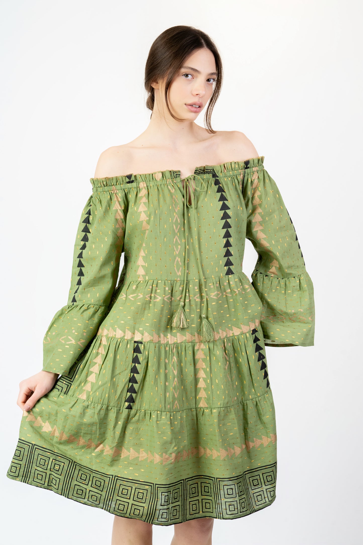 Alba - Abito fantasia verde