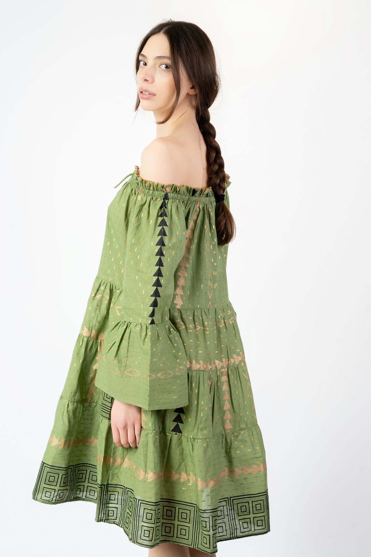 Alba - Abito fantasia verde