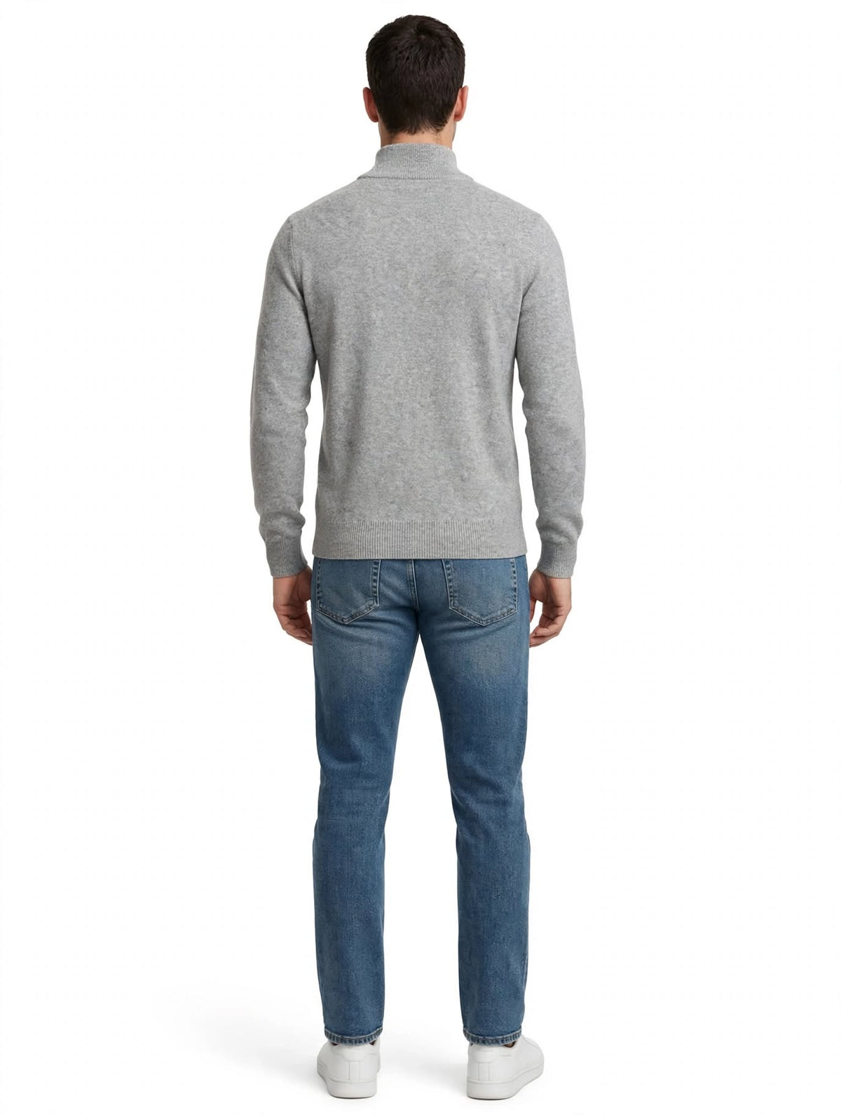 ARGUS - MAGLIONE MEZZA ZIP GRIGIO