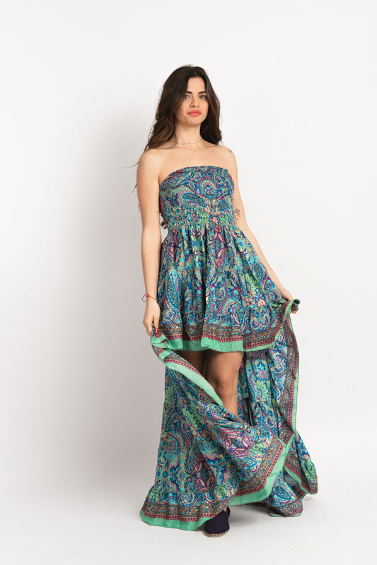 Caftan Dress - Agrigento - blue