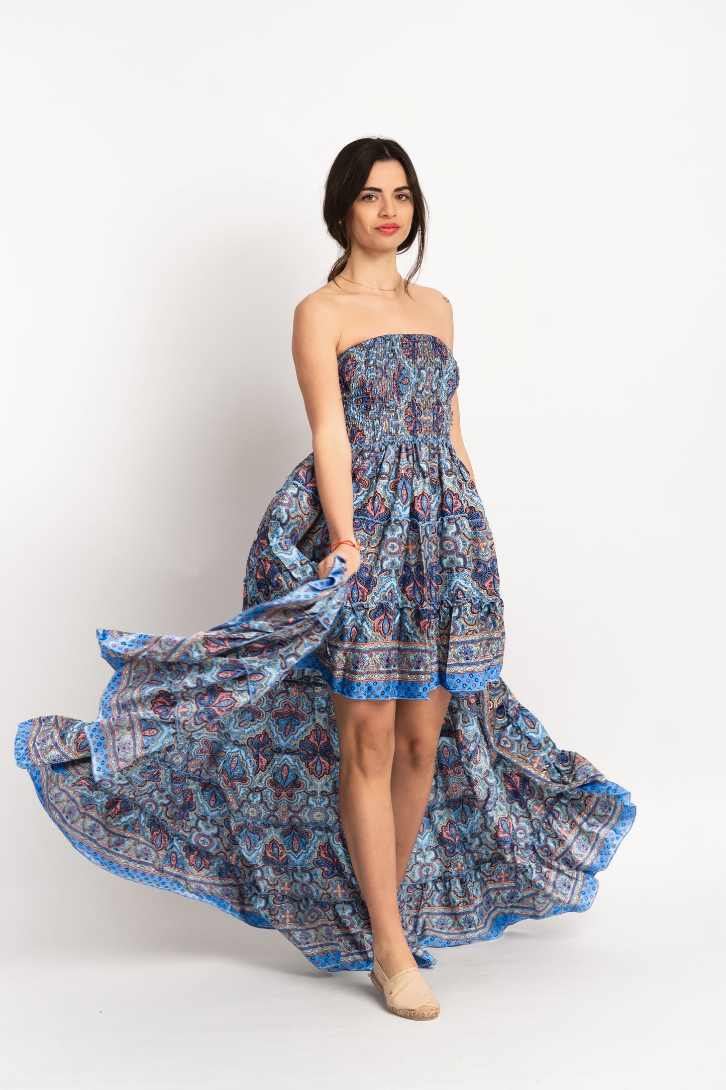 Caftan Dress - Agrigento - blue