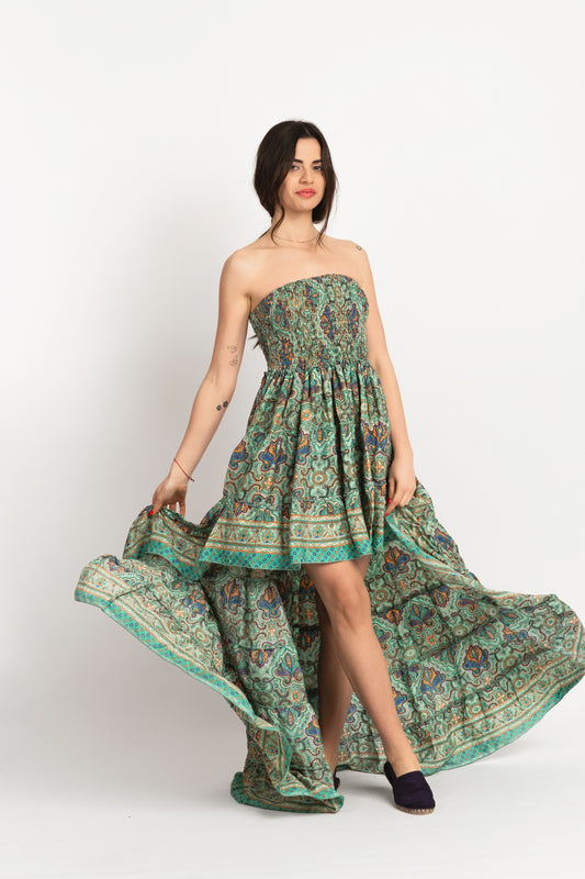Caftan Dress - Agrigento - blue