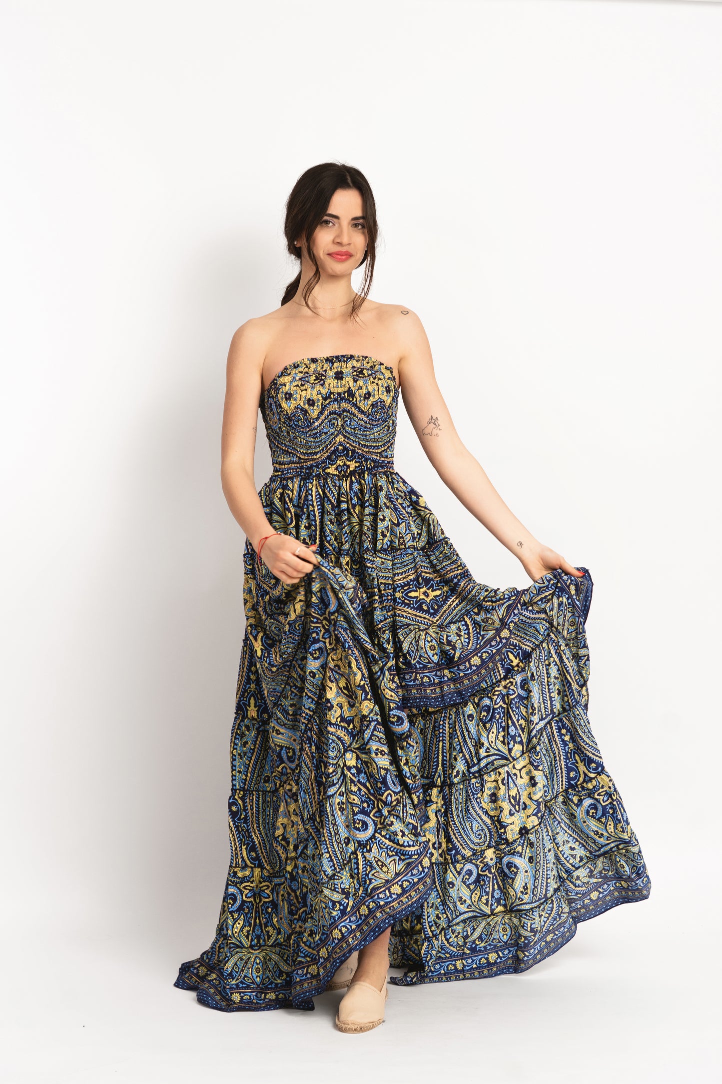 Caftan Dress - Agrigento - blue