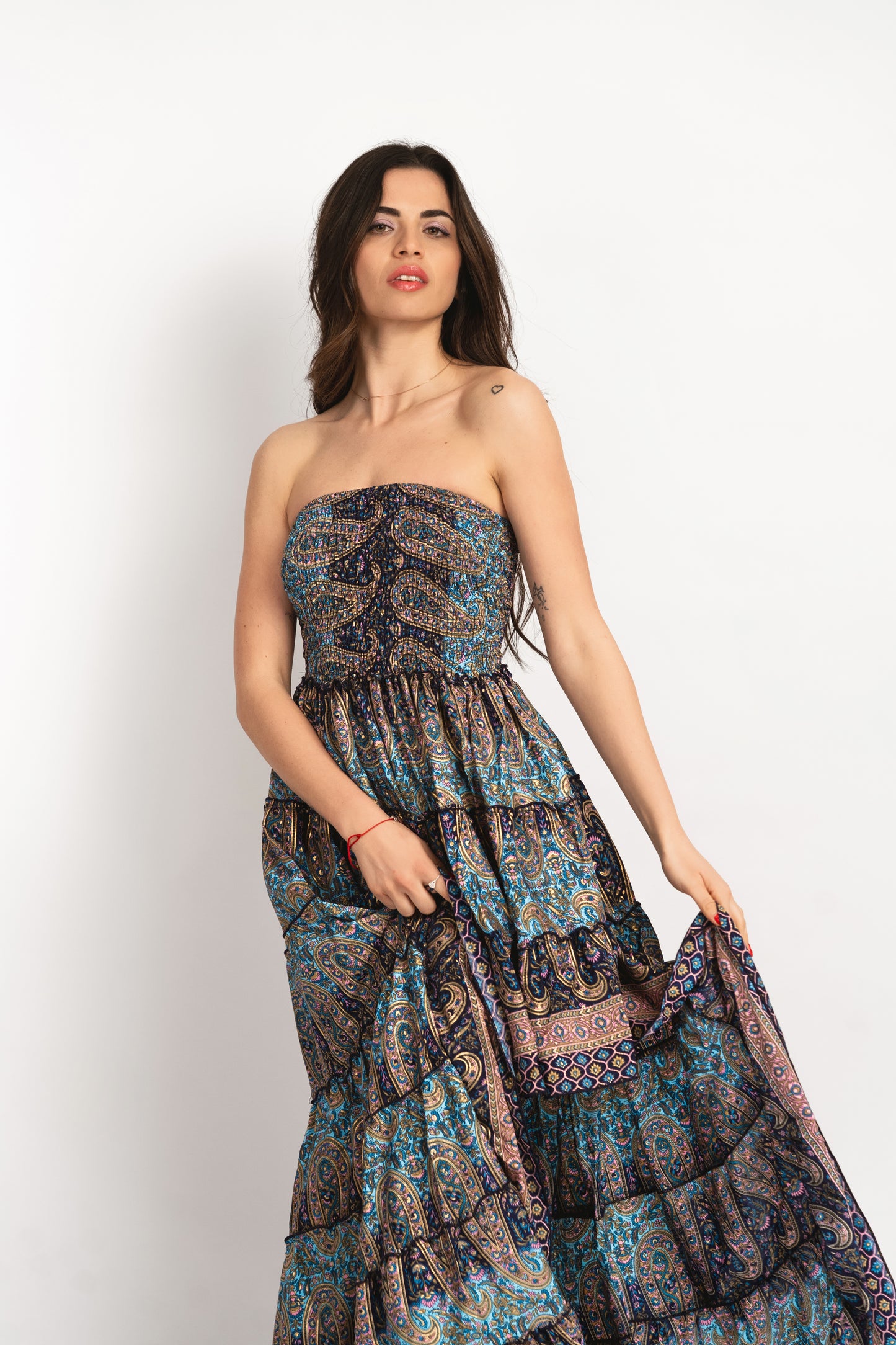 Caftan Dress - Agrigento - blue