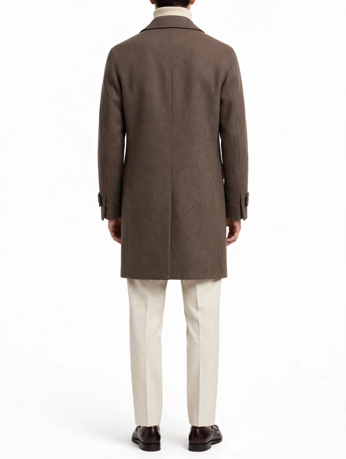 BENANTI - CAPPOTTO DOPPIO PETTO FANGO