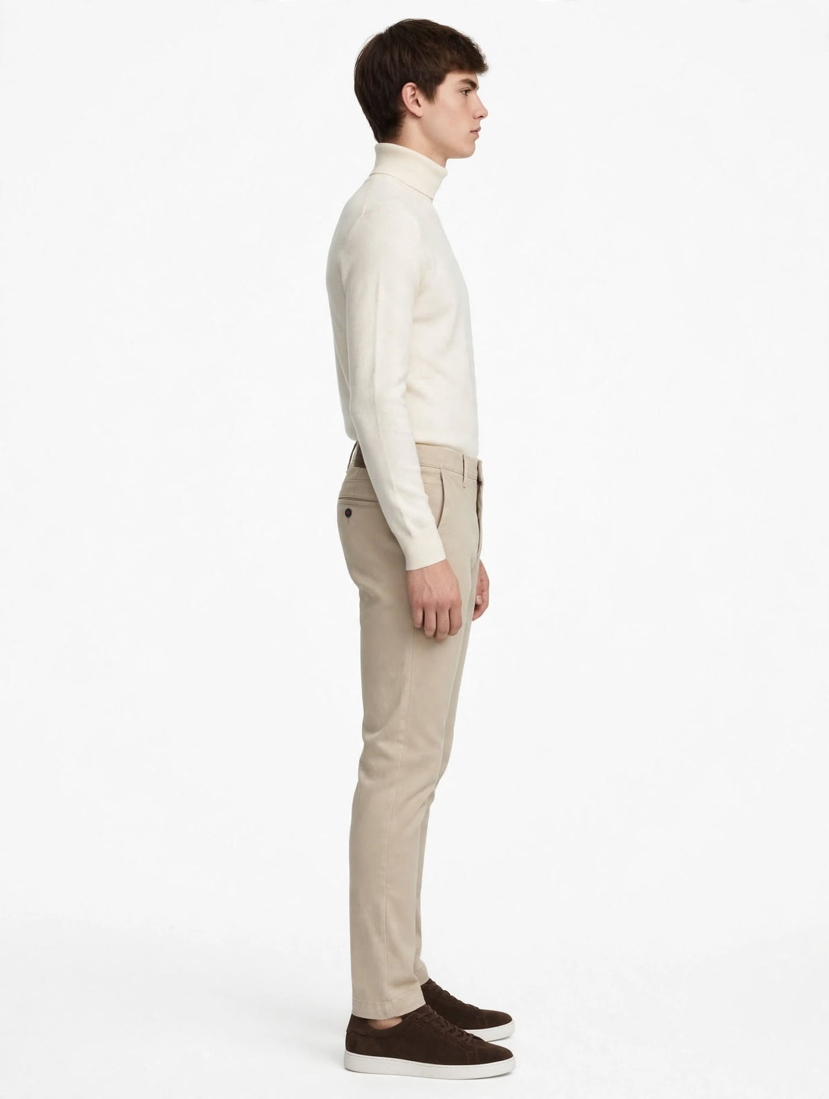 BIRILLO - PANTALONE ARMATURATO BEIGE