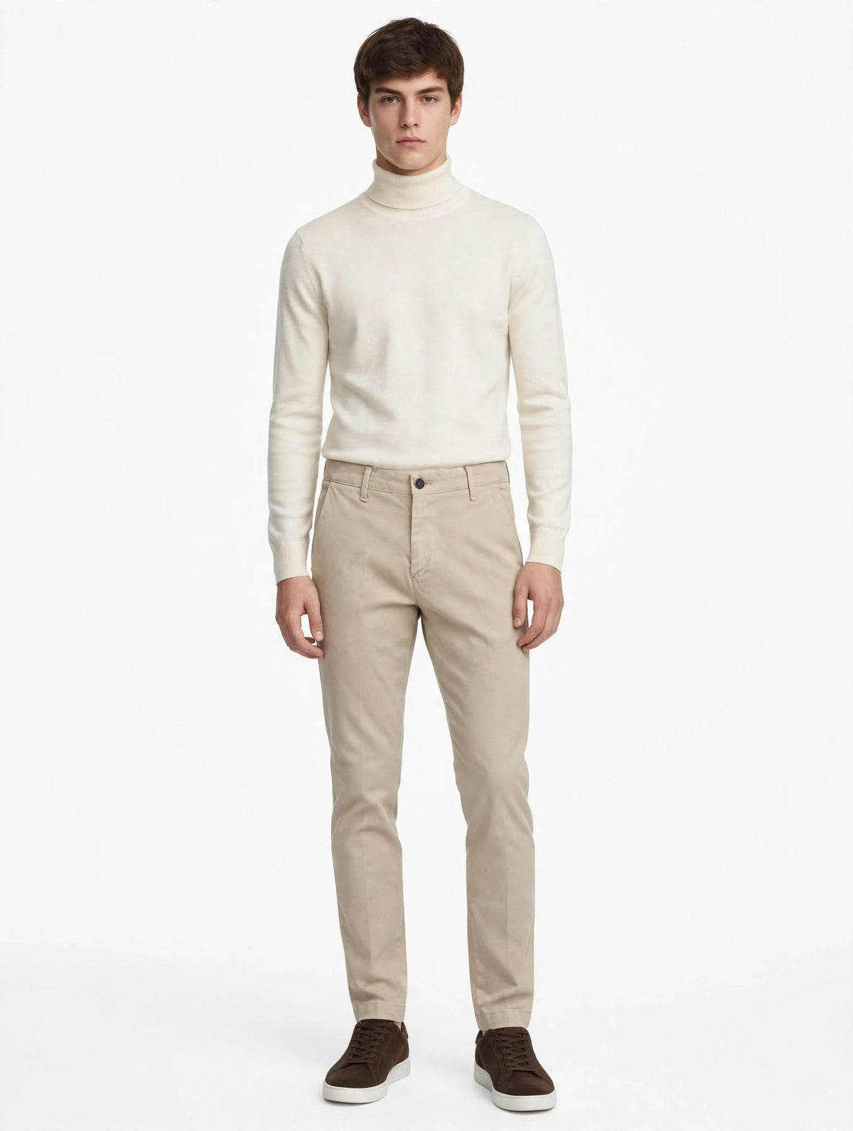 BIRILLO - PANTALONE ARMATURATO BEIGE