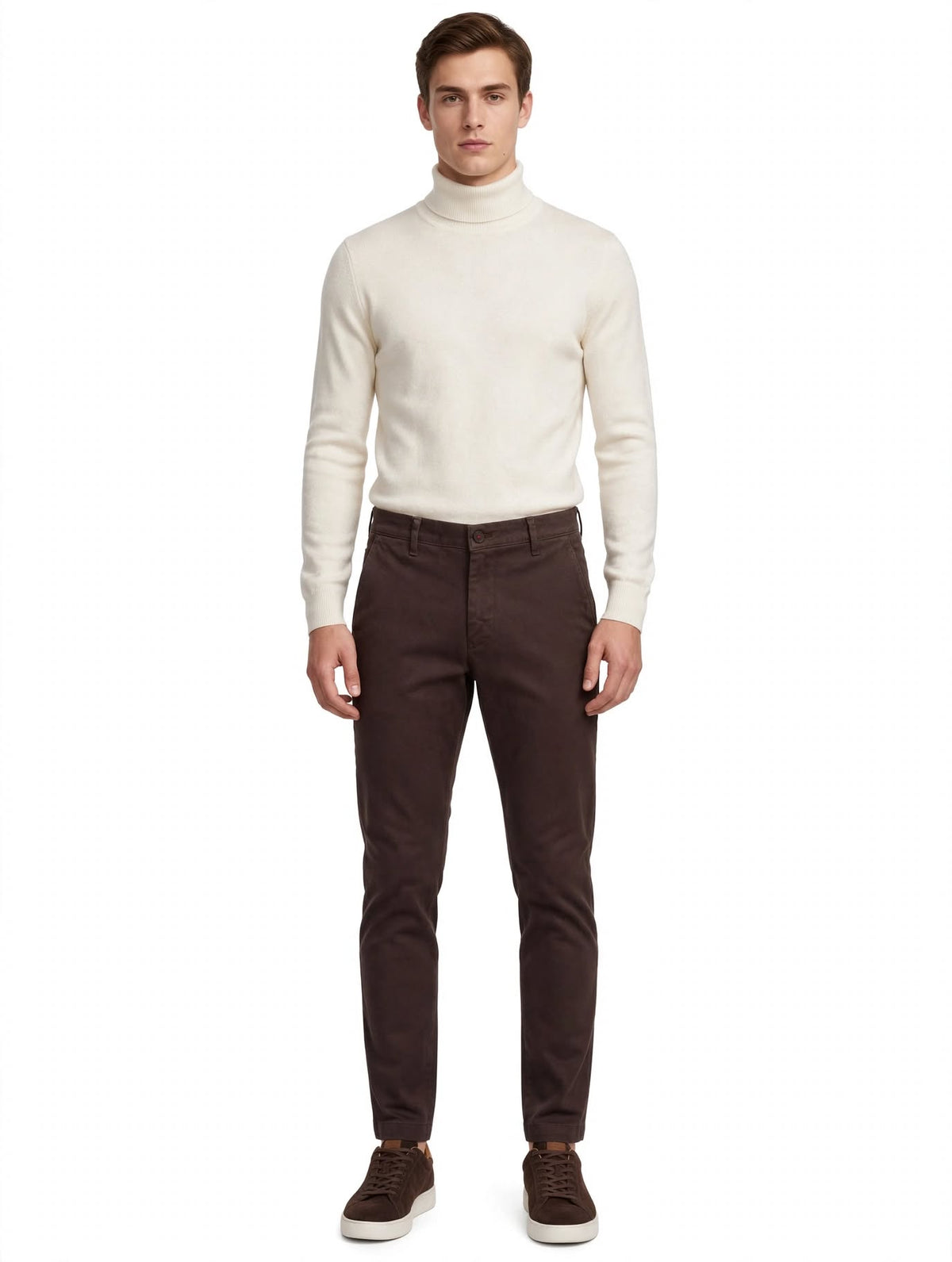 BIRILLO - PANTALONE ARMATURATO MORO