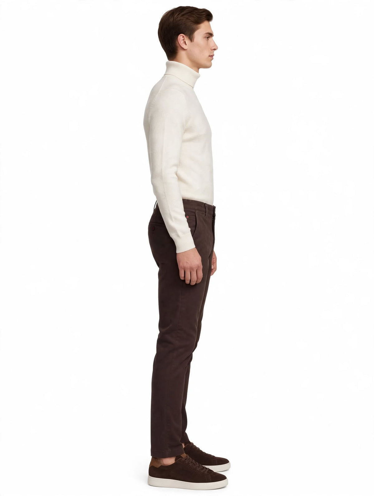 BIRILLO - PANTALONE ARMATURATO MORO