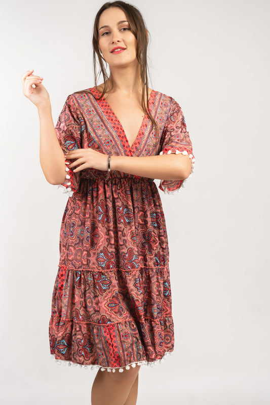 Caftan Dress - Agrigento - blue