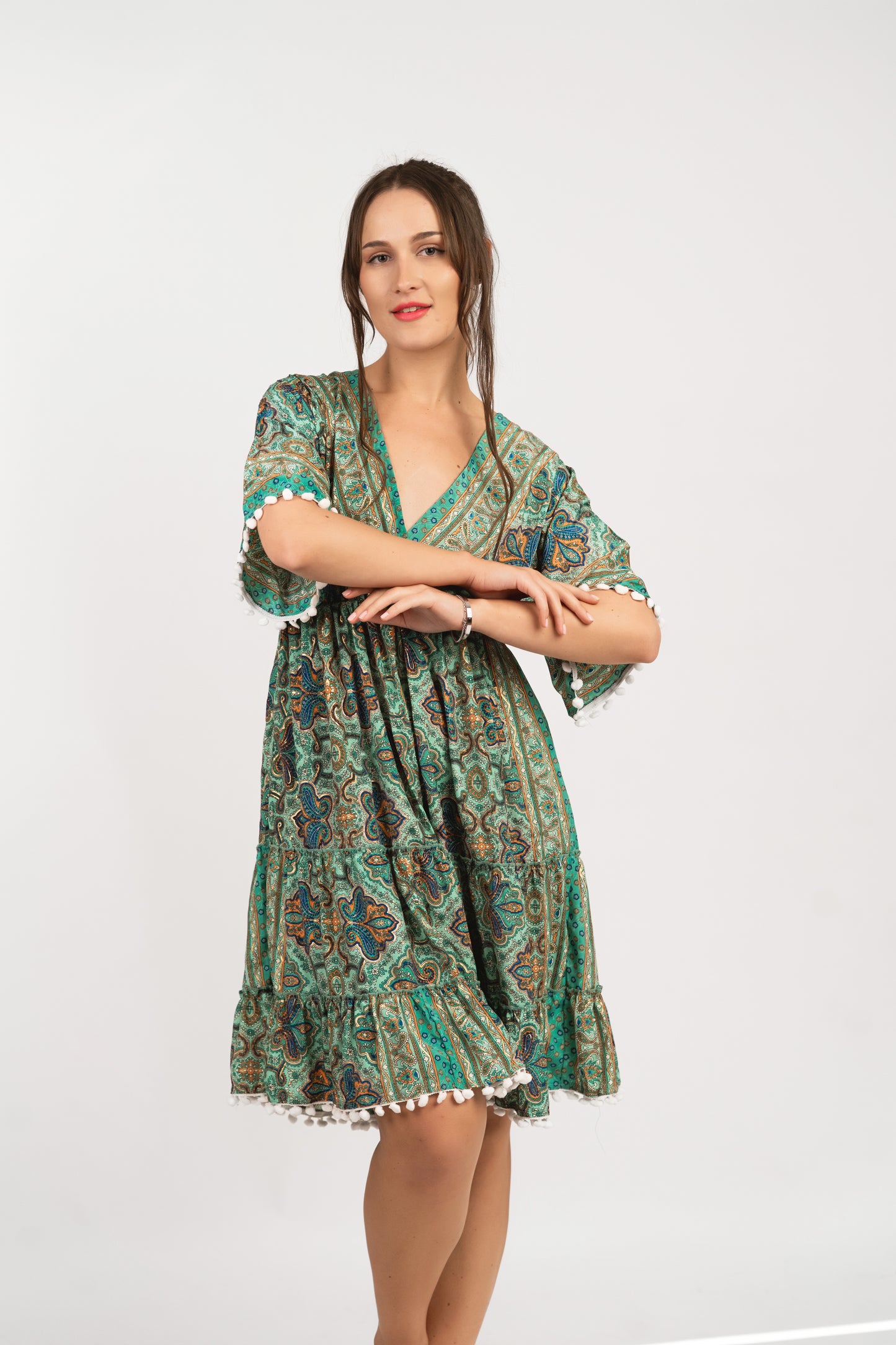 Caftan Dress - Agrigento - blue