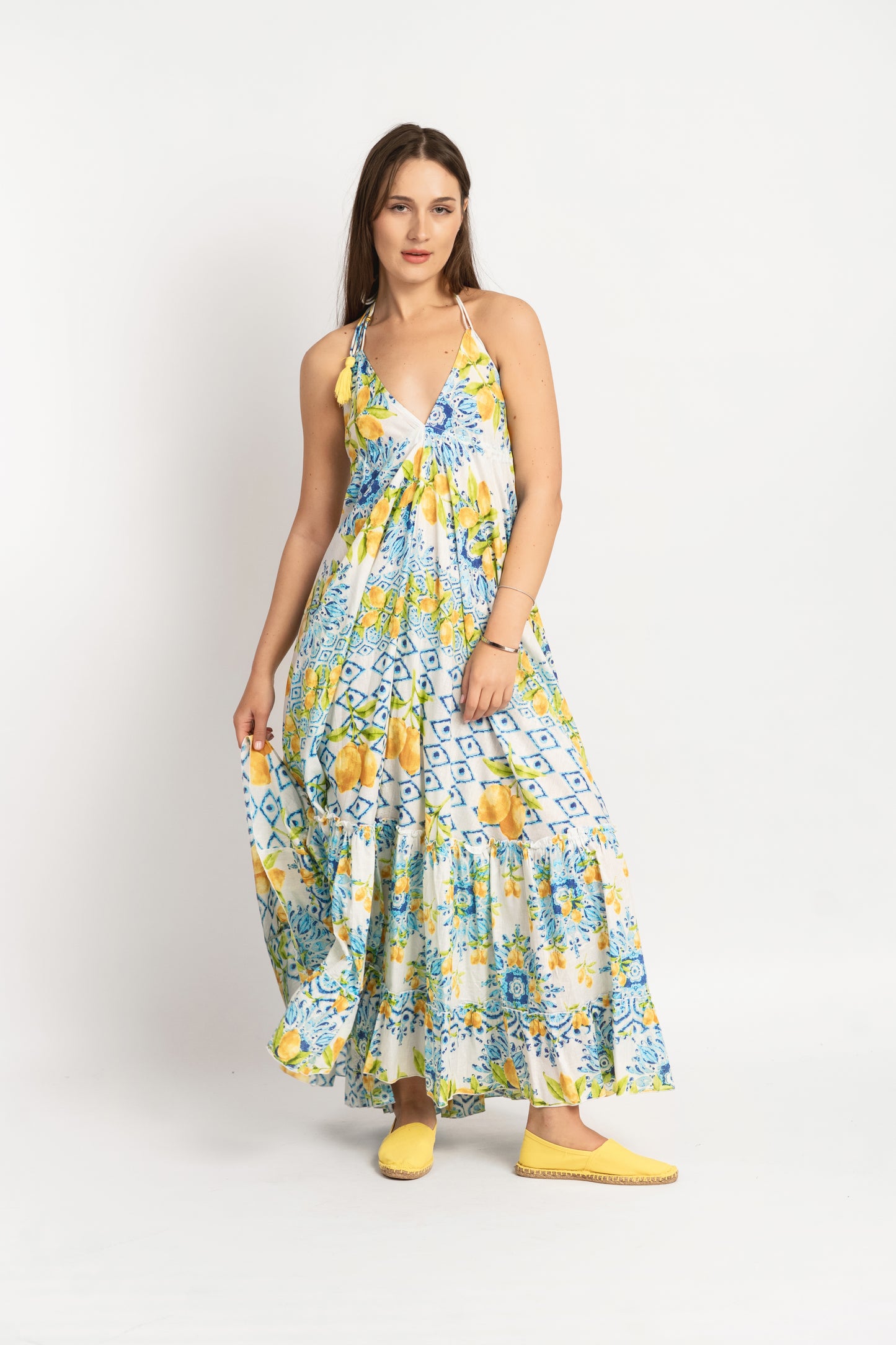 Caftan Dress - Agrigento - blue