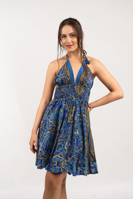 Caftan Dress - Agrigento - blue