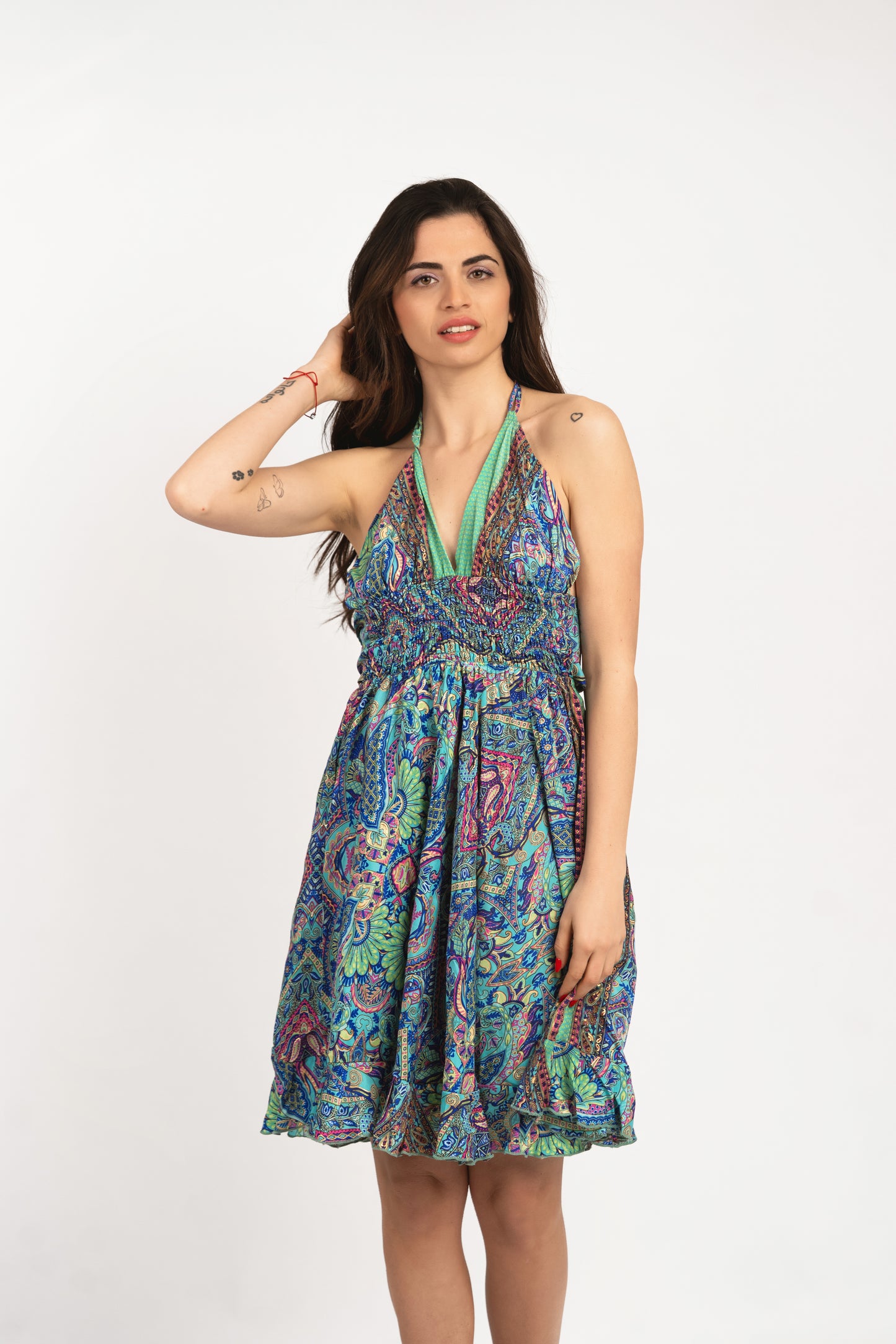 Caftan Dress - Agrigento - blue