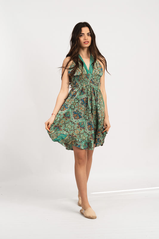 Caftan Dress - Agrigento - blue