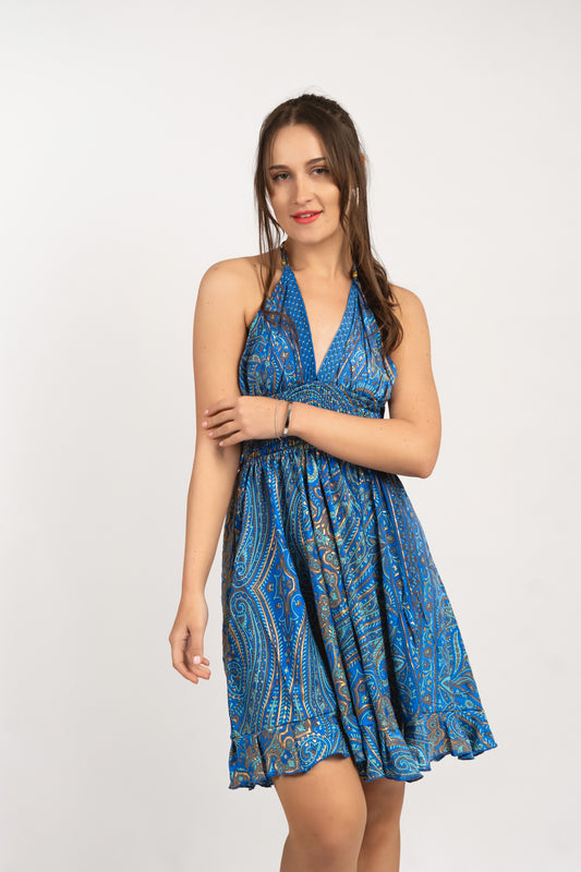 Caftan Dress - Agrigento - blue