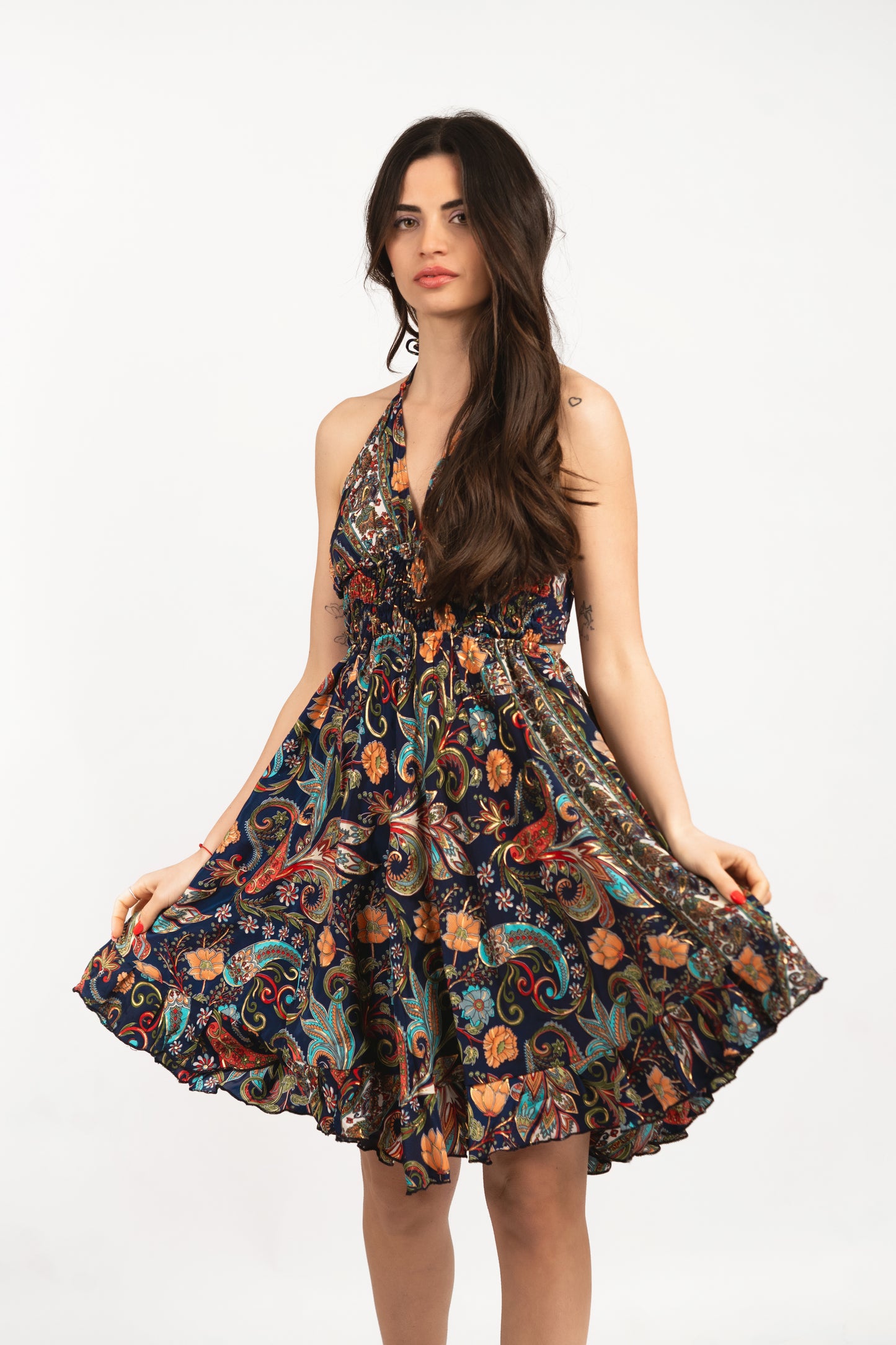 Caftan Dress - Agrigento - blue