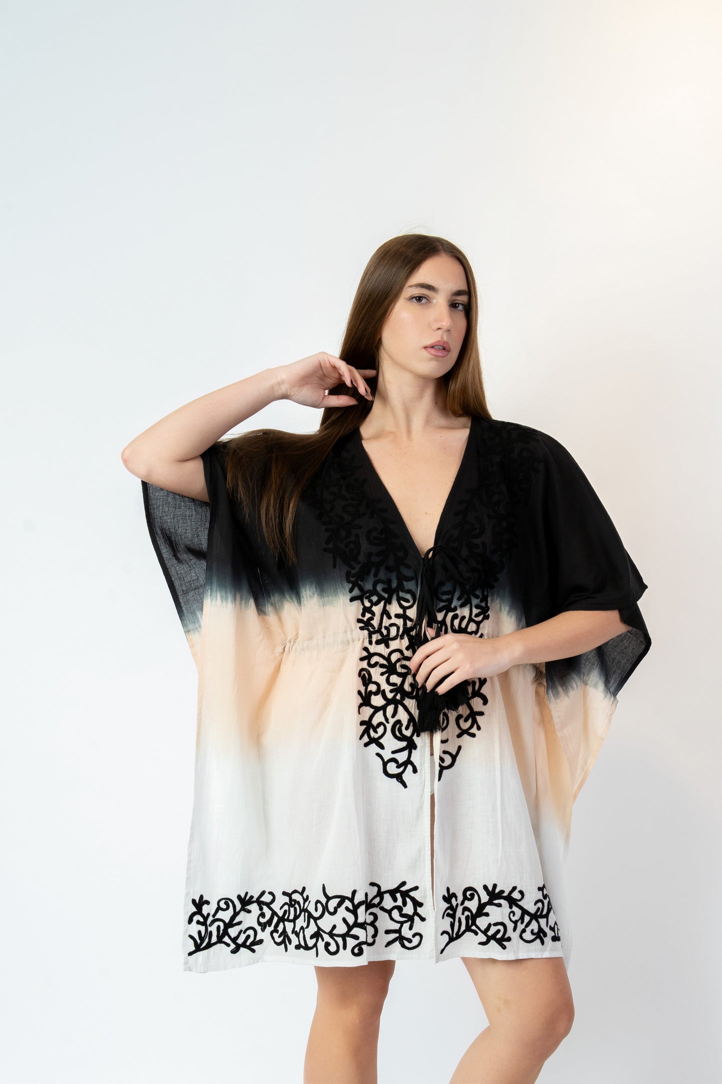 Chiara - Abito fantasia nero