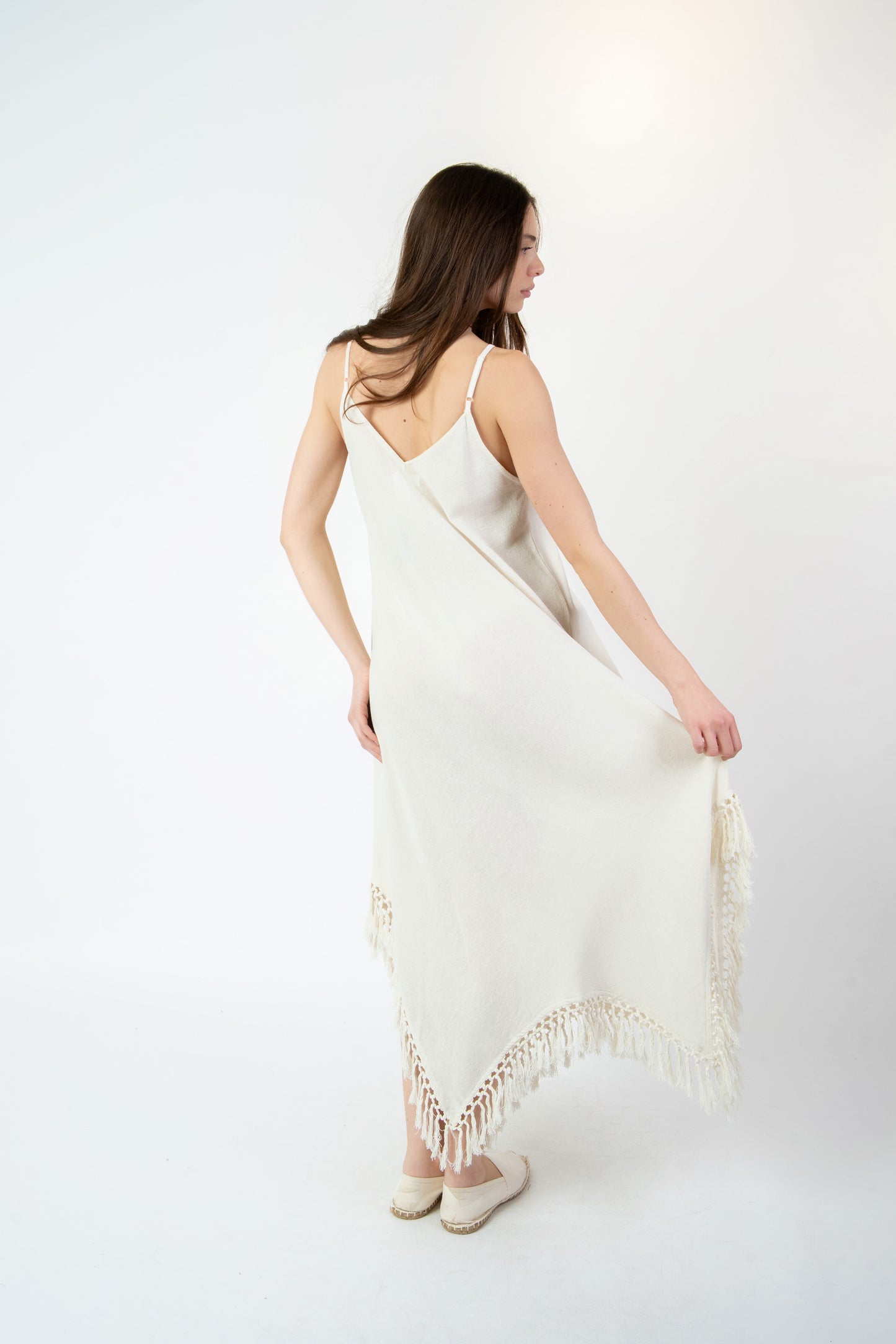 Cinzia - Abito fantasia bianco