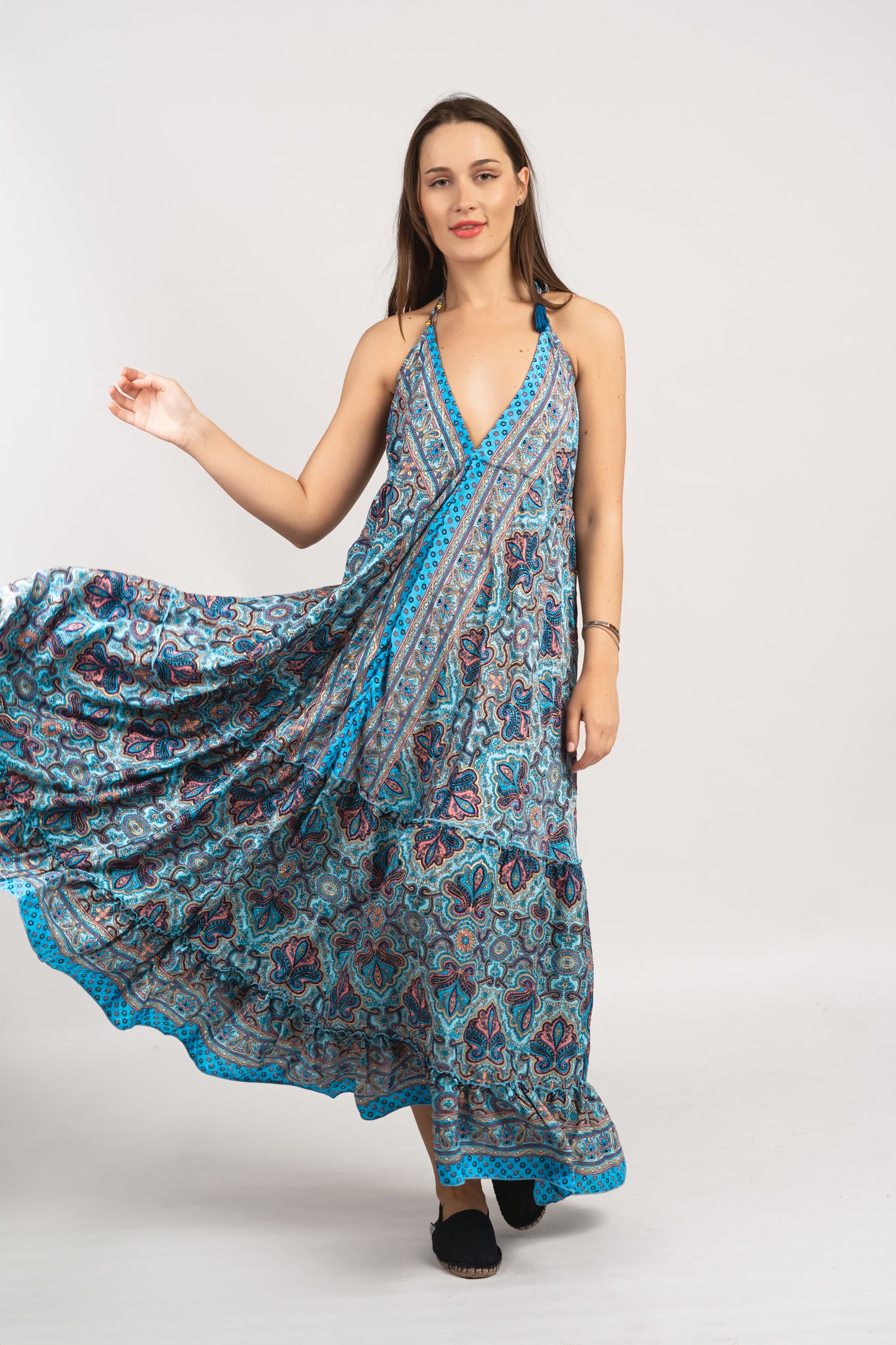 Caftan Dress - Agrigento - blue