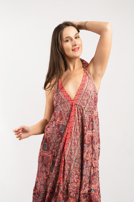 Caftan Dress - Agrigento - blue
