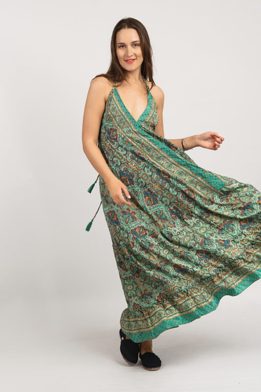 Caftan Dress - Agrigento - blue