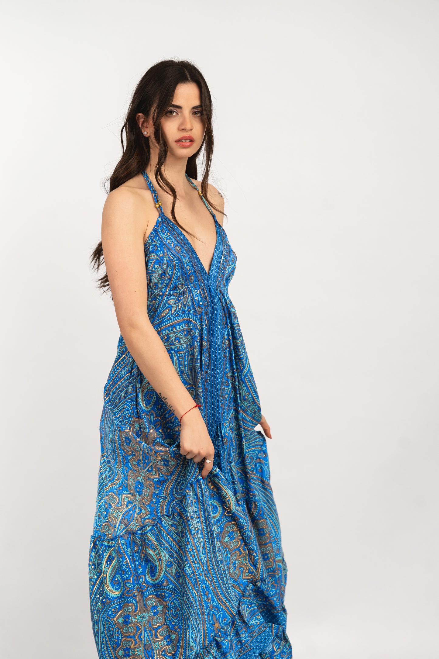Caftan Dress - Agrigento - blue