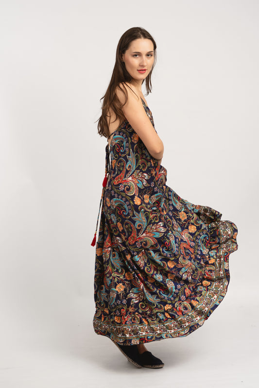 Caftan Dress - Agrigento - blue