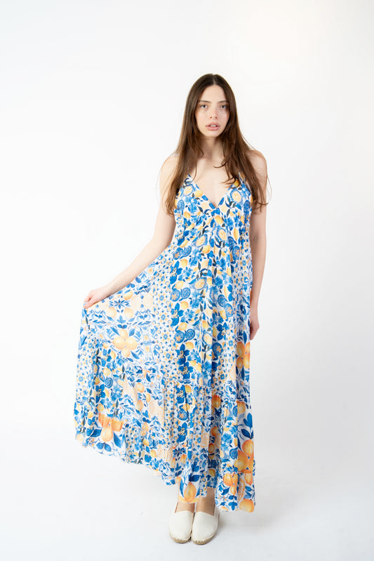 Daiana - Abito fantasia Coronado blu