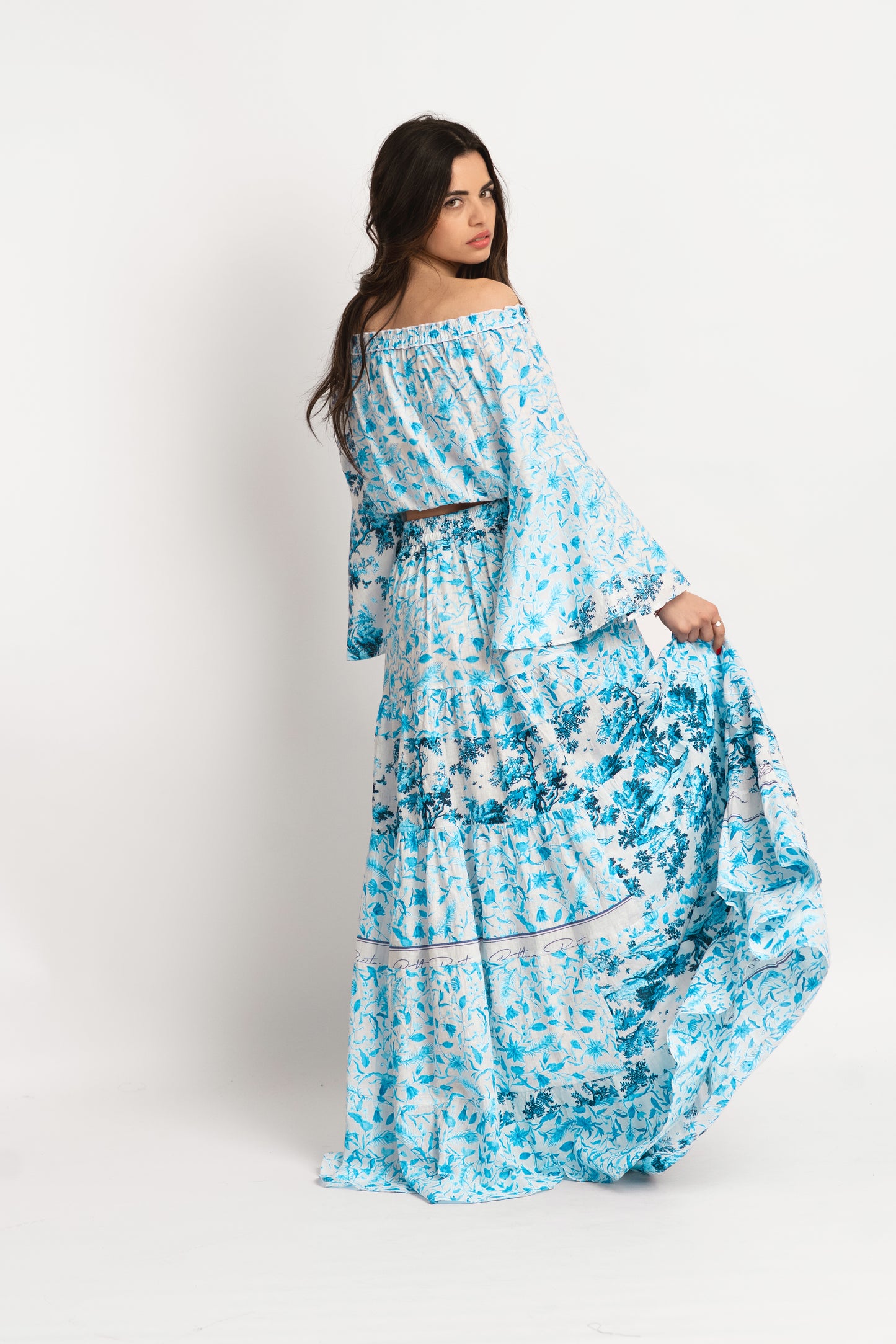 Caftan Dress - Agrigento - blue