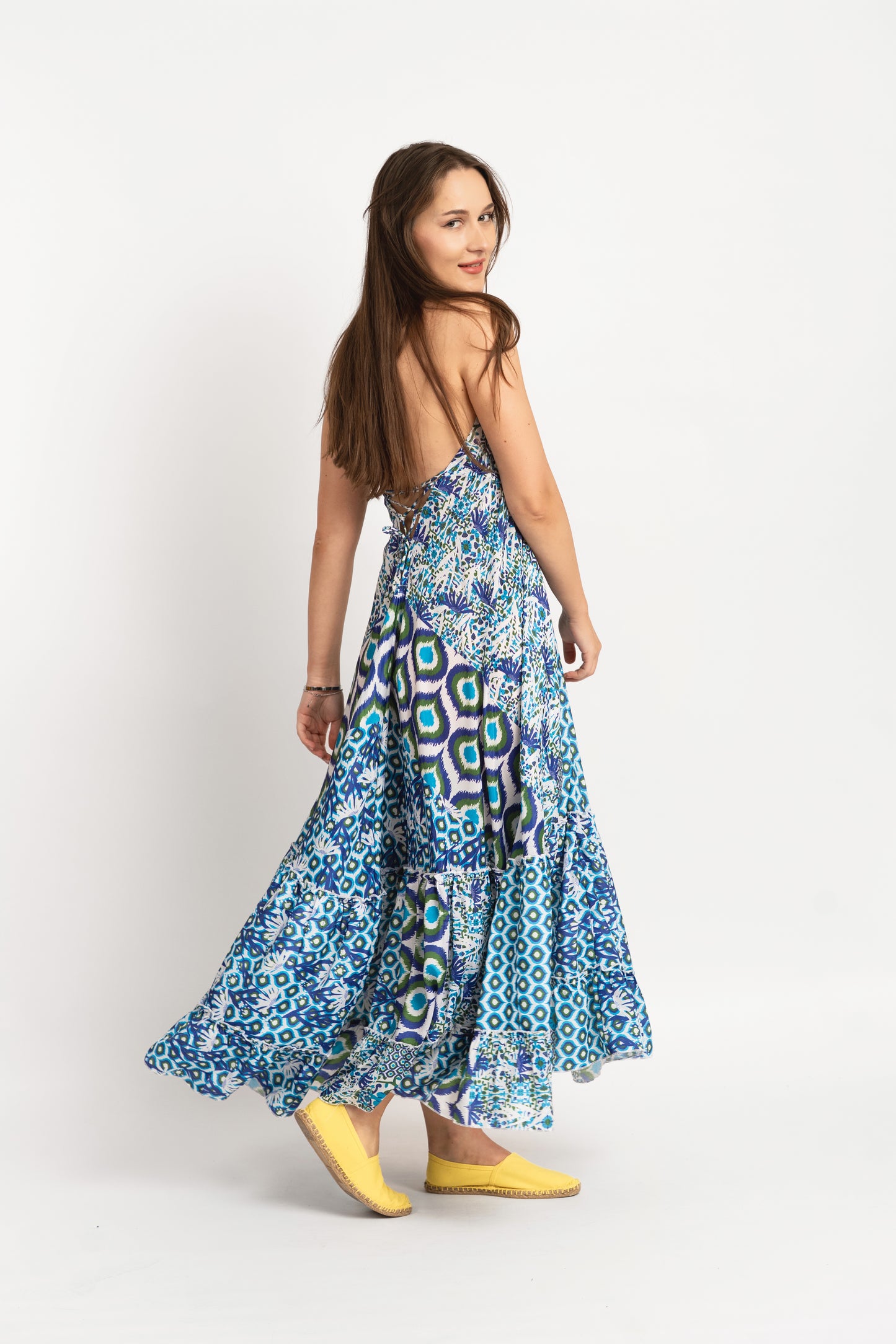 Caftan Dress - Agrigento - blue