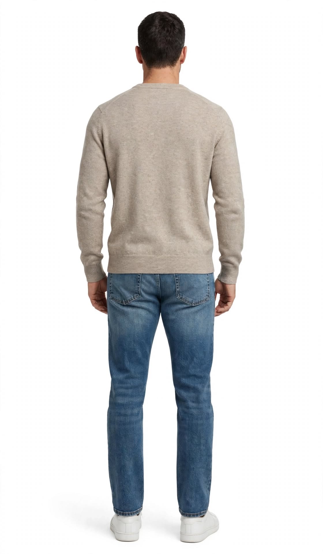 DUMONT - MAGLIONE GIRO COLLO BEIGE