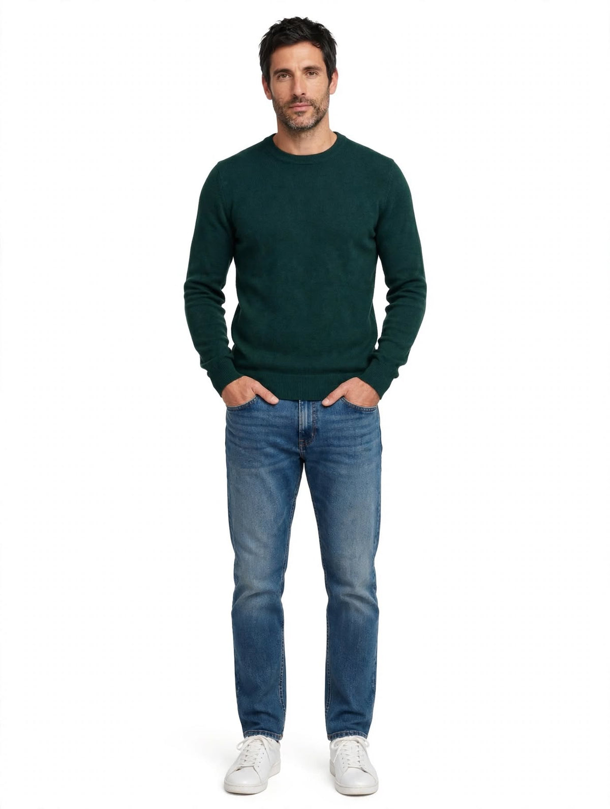 DUMONT - MAGLIONE GIRO COLLO VERDE BOSCO