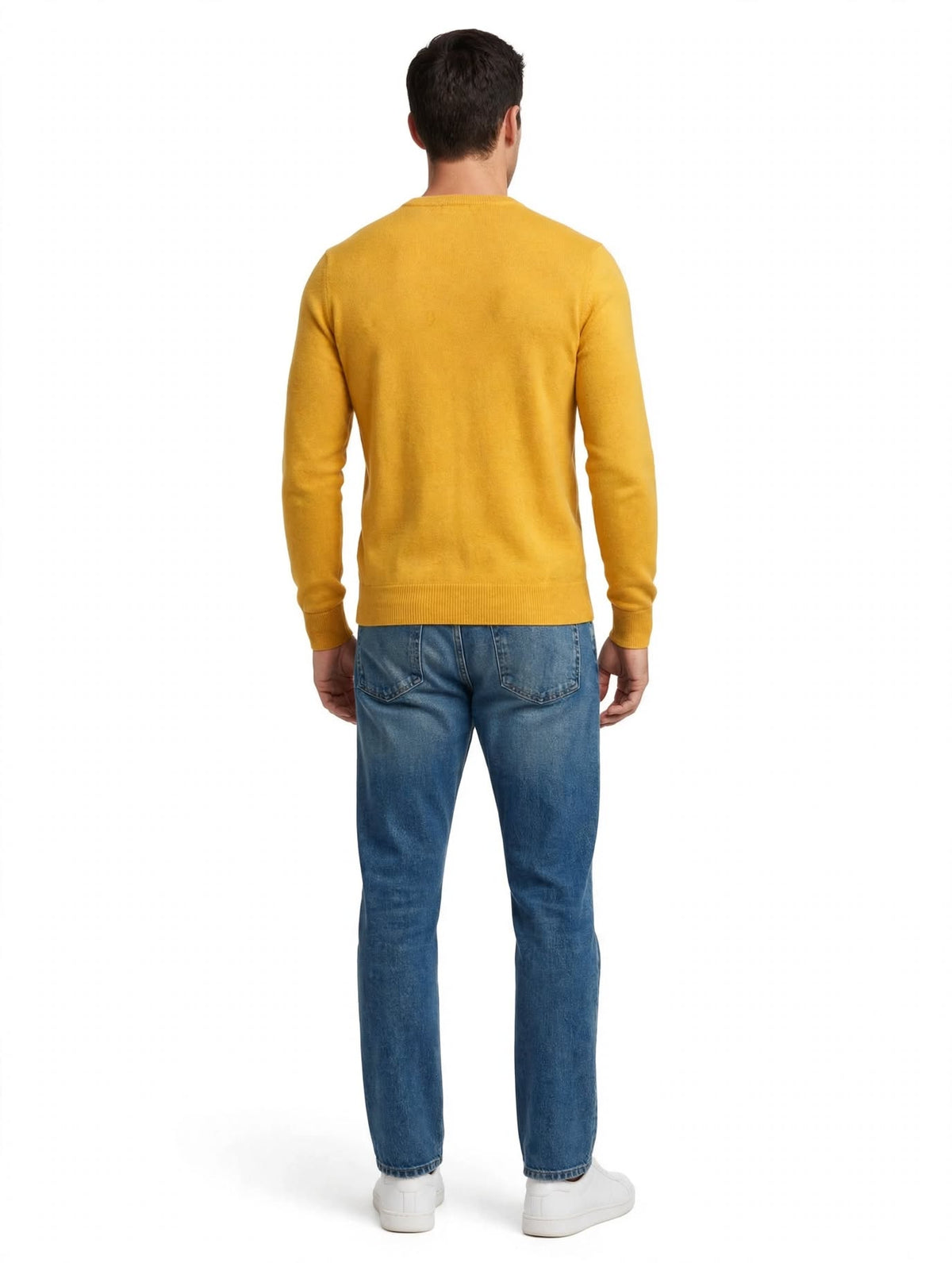 DUMONT - MAGLIONE GIRO COLLO SENAPE