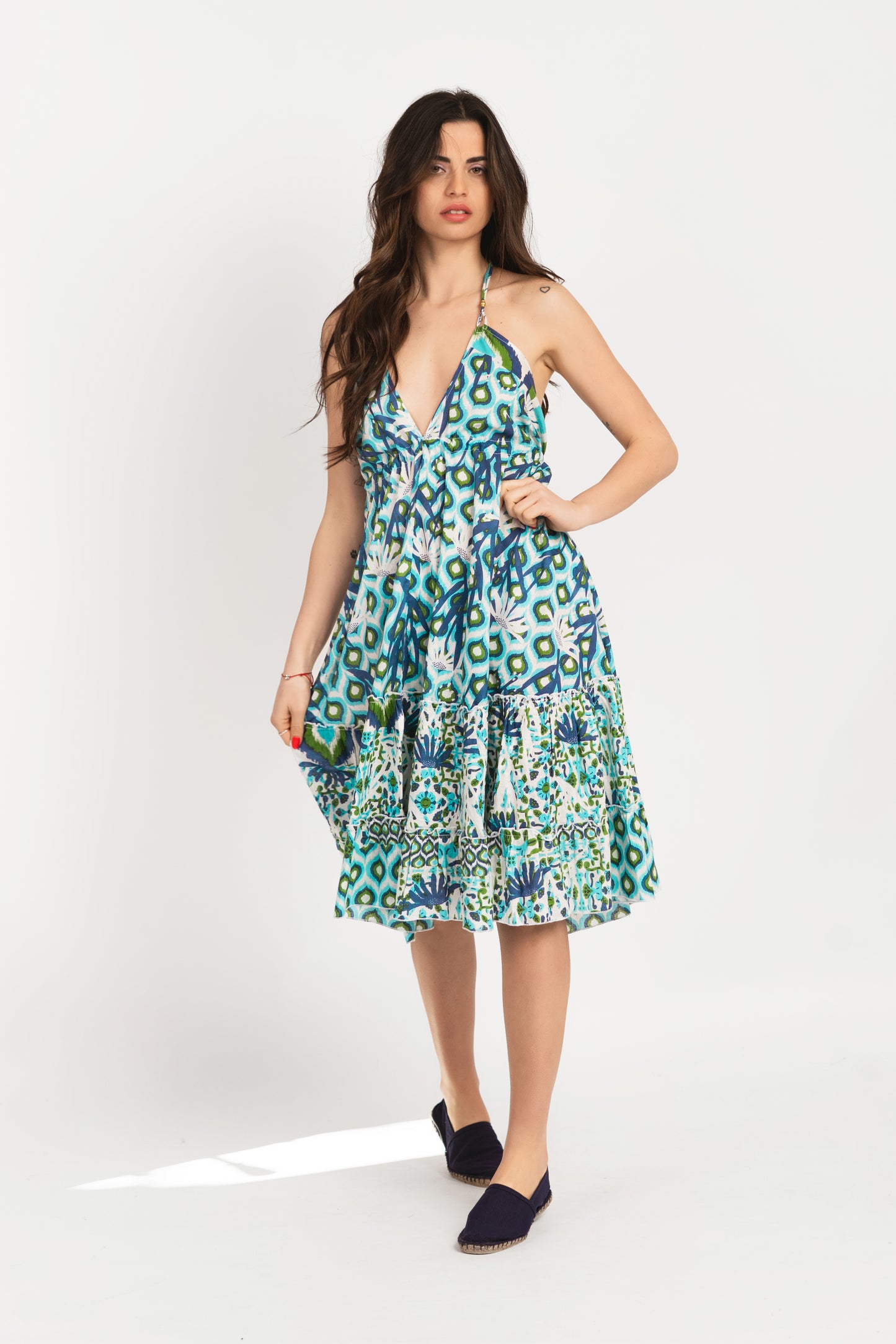 Caftan Dress - Agrigento - blue