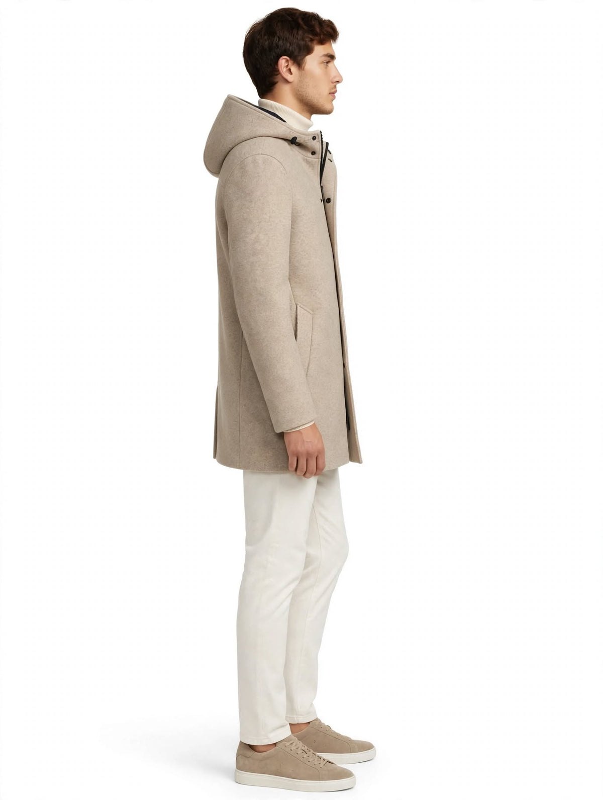 FEUDI - CAPPOTTO CON CAPPUCCIO CORDA