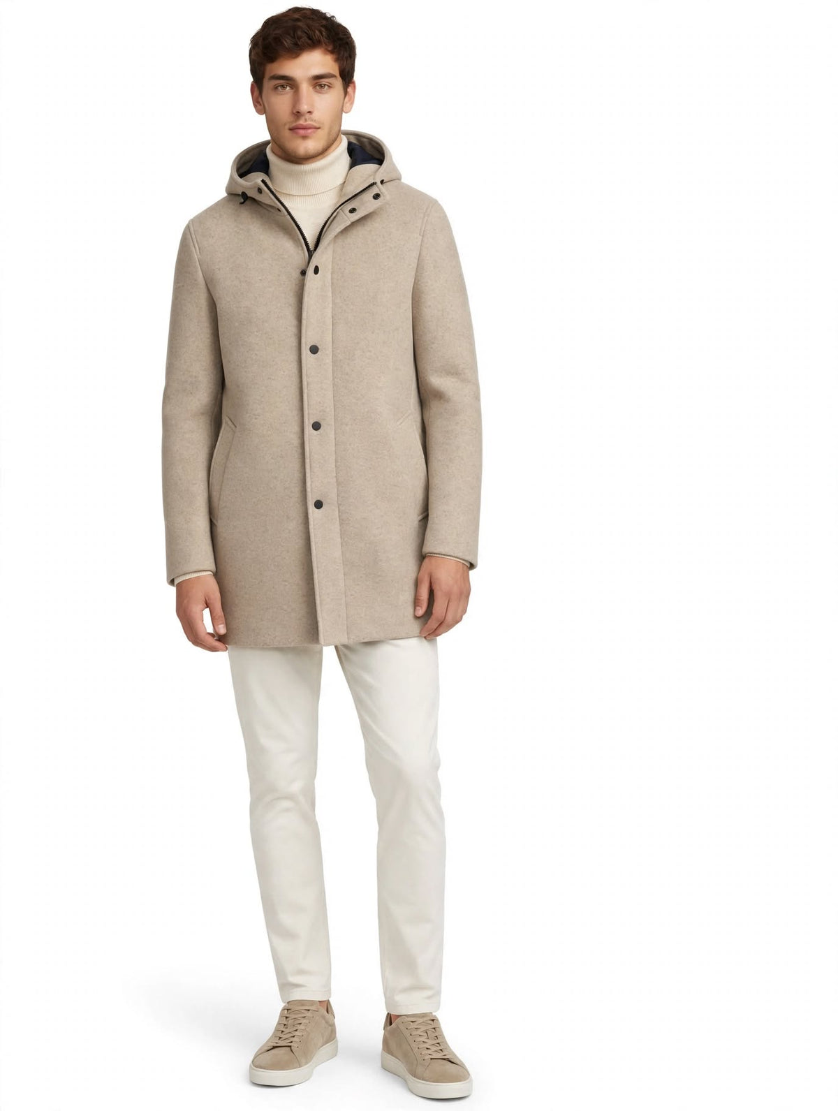 FEUDI - CAPPOTTO CON CAPPUCCIO CORDA