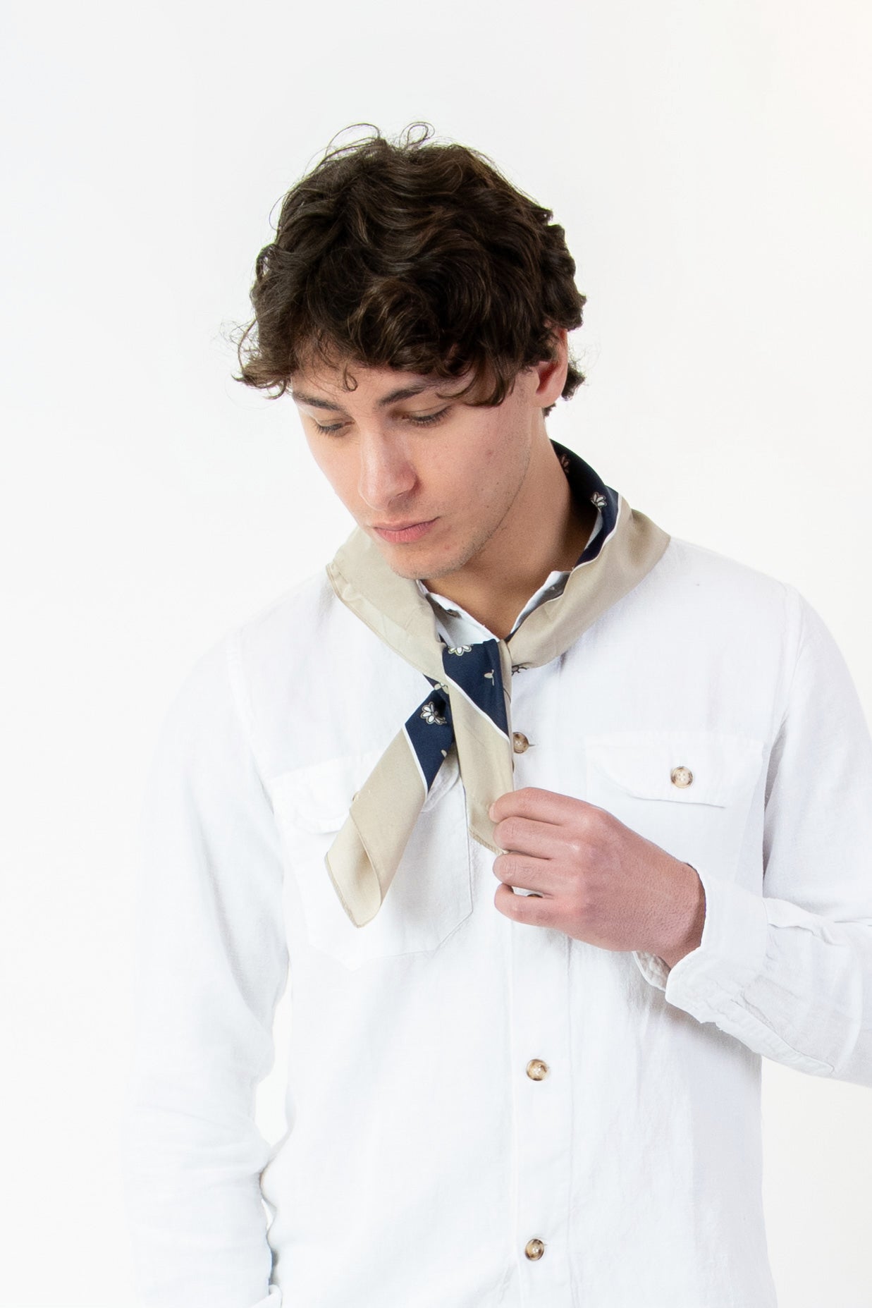 Foulard-Fantasia beige