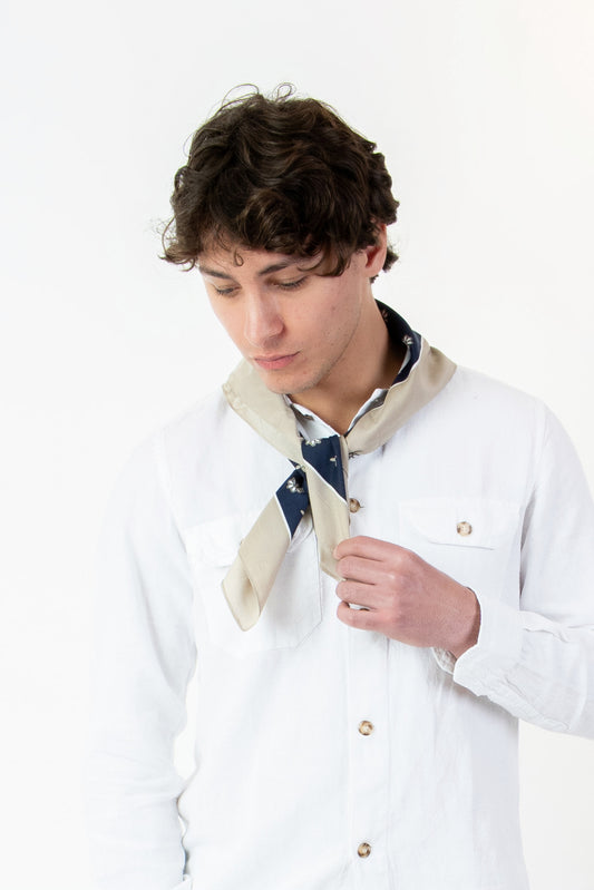 Foulard-Fantasia beige