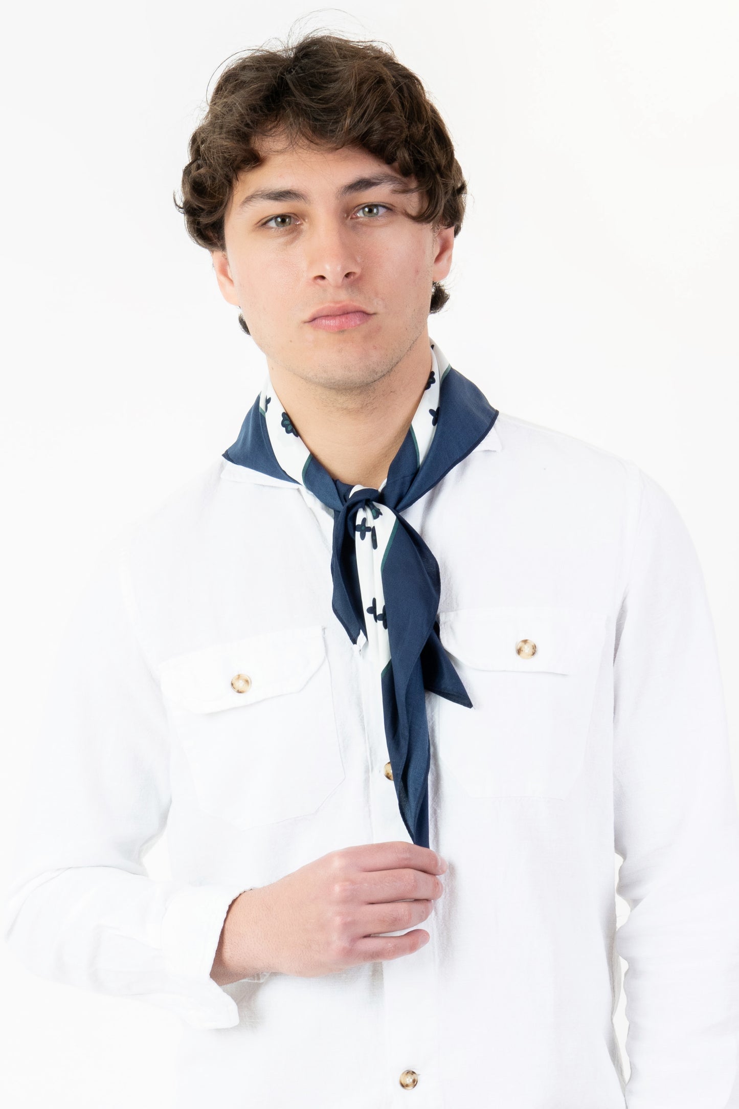 Foulard-Fantasia bianco