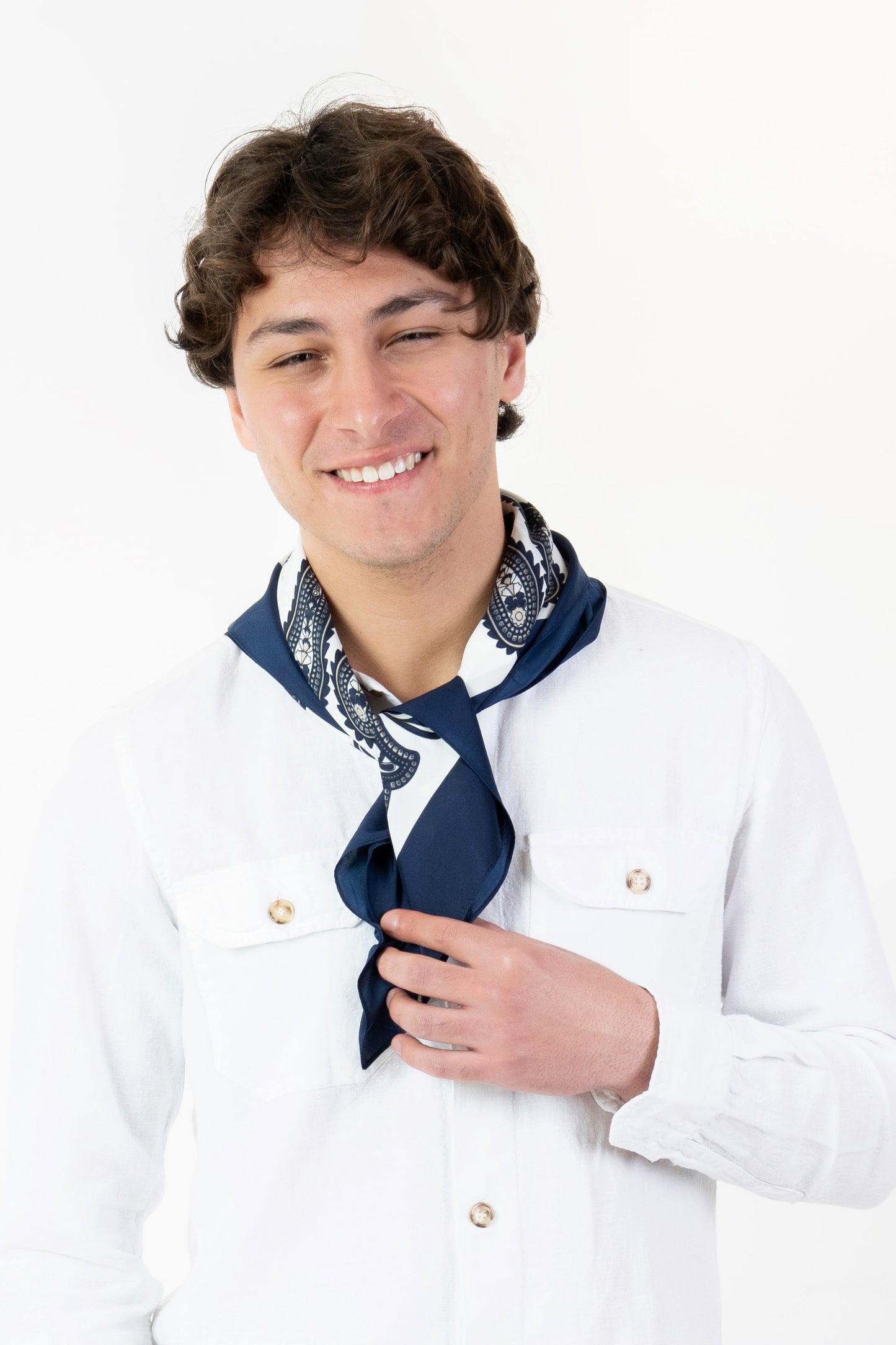 Foulard-Fantasia bianco
