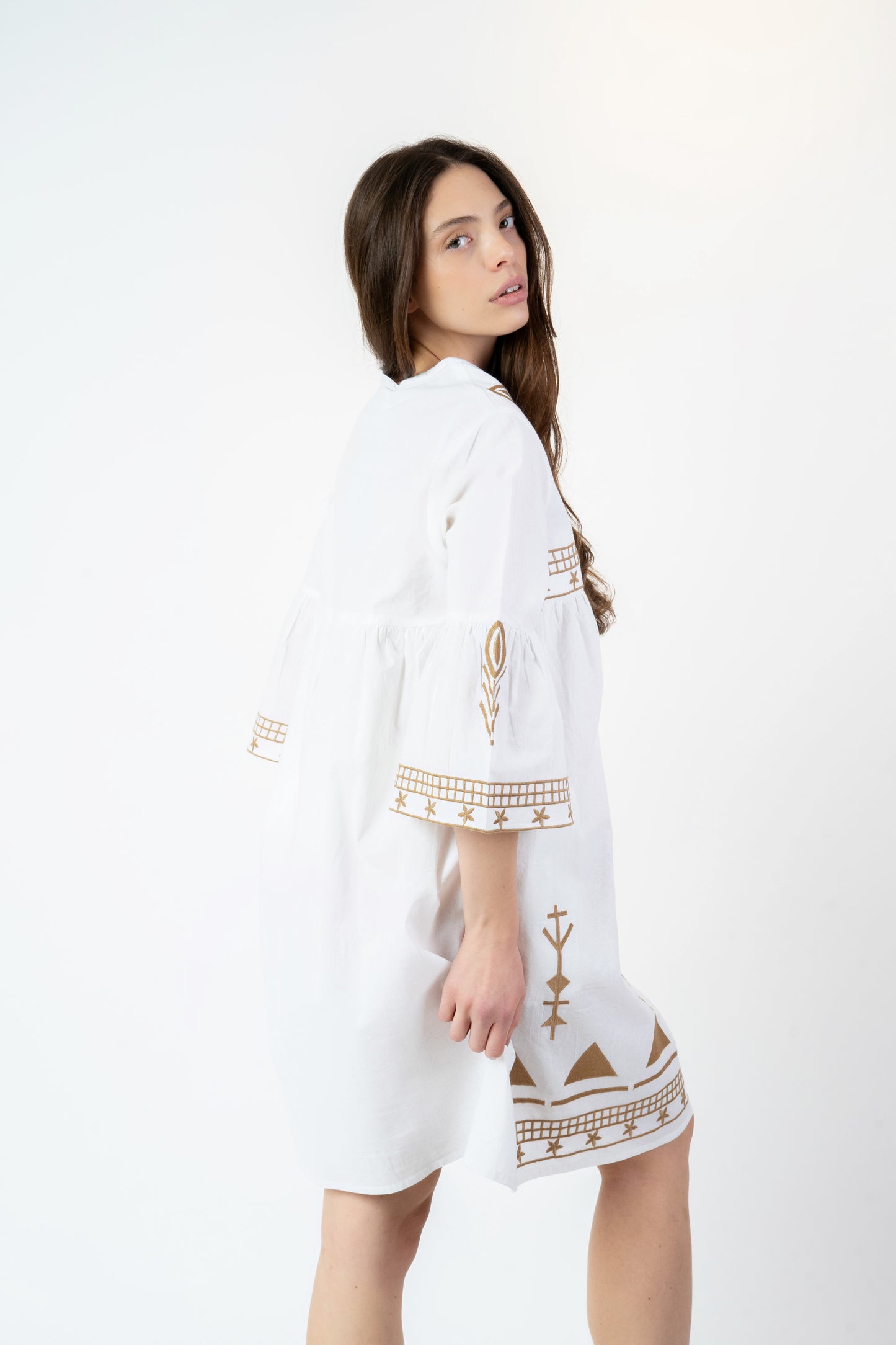 Geltrude - Abito fantasia bianco